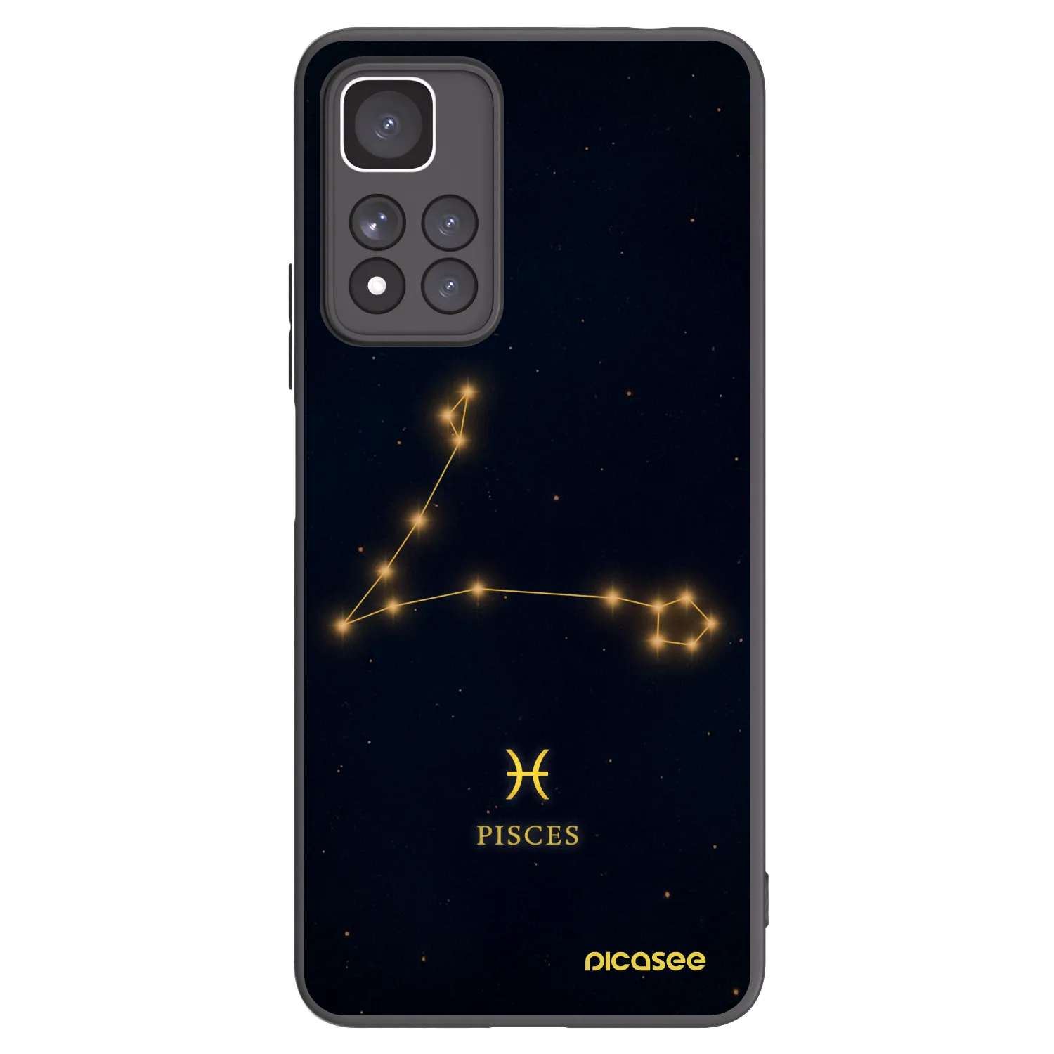 Picasee crna silikonska maskica za Xiaomi Redmi Note 11 Pro+ 5G - PISCES