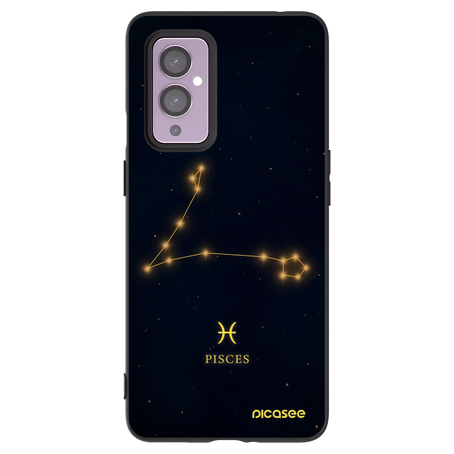 Picasee crna silikonska maskica za OnePlus 9 - PISCES