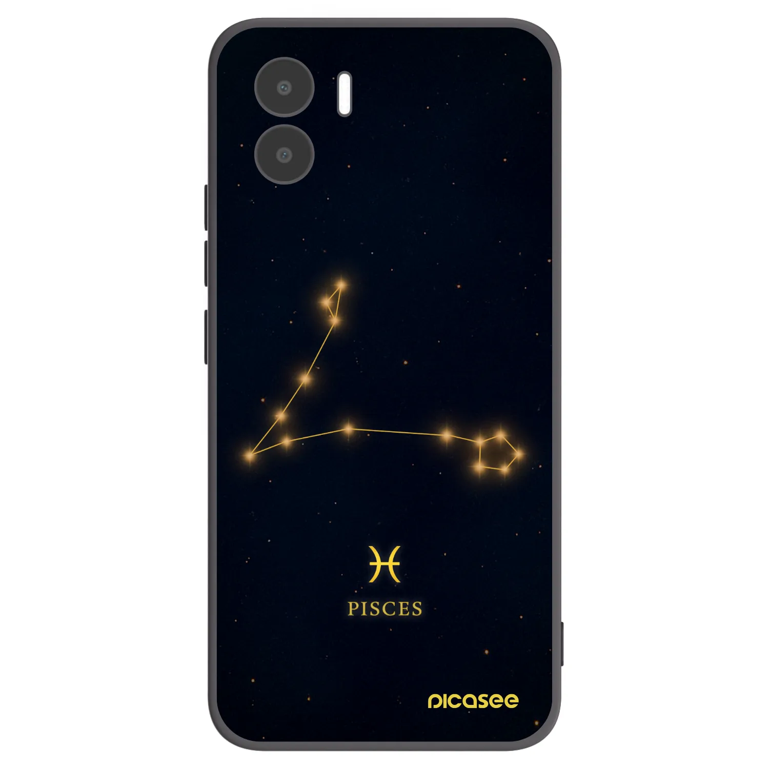 Picasee crna silikonska maskica za Xiaomi Redmi A1 - PISCES
