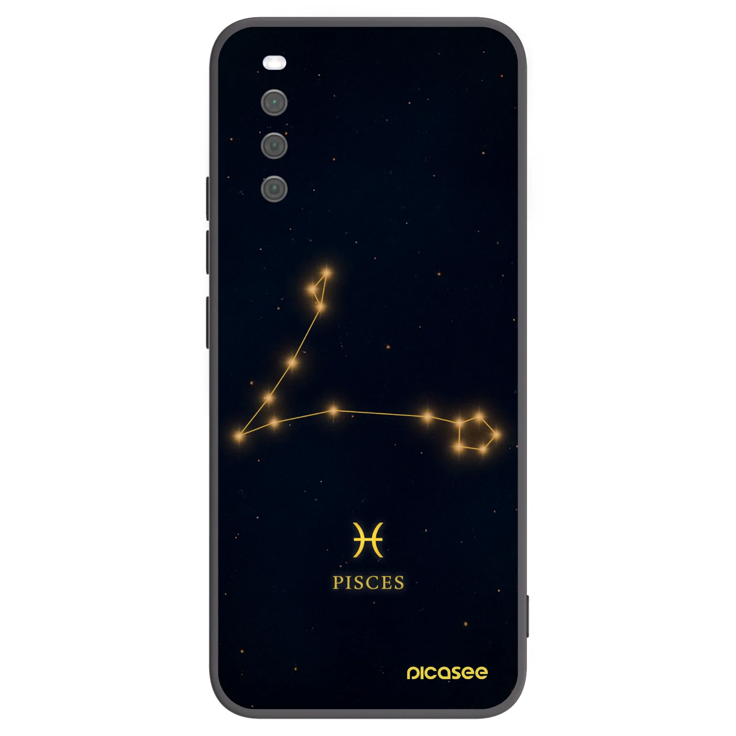 Picasee crna silikonska maskica za Sony Xperia 10 III - PISCES
