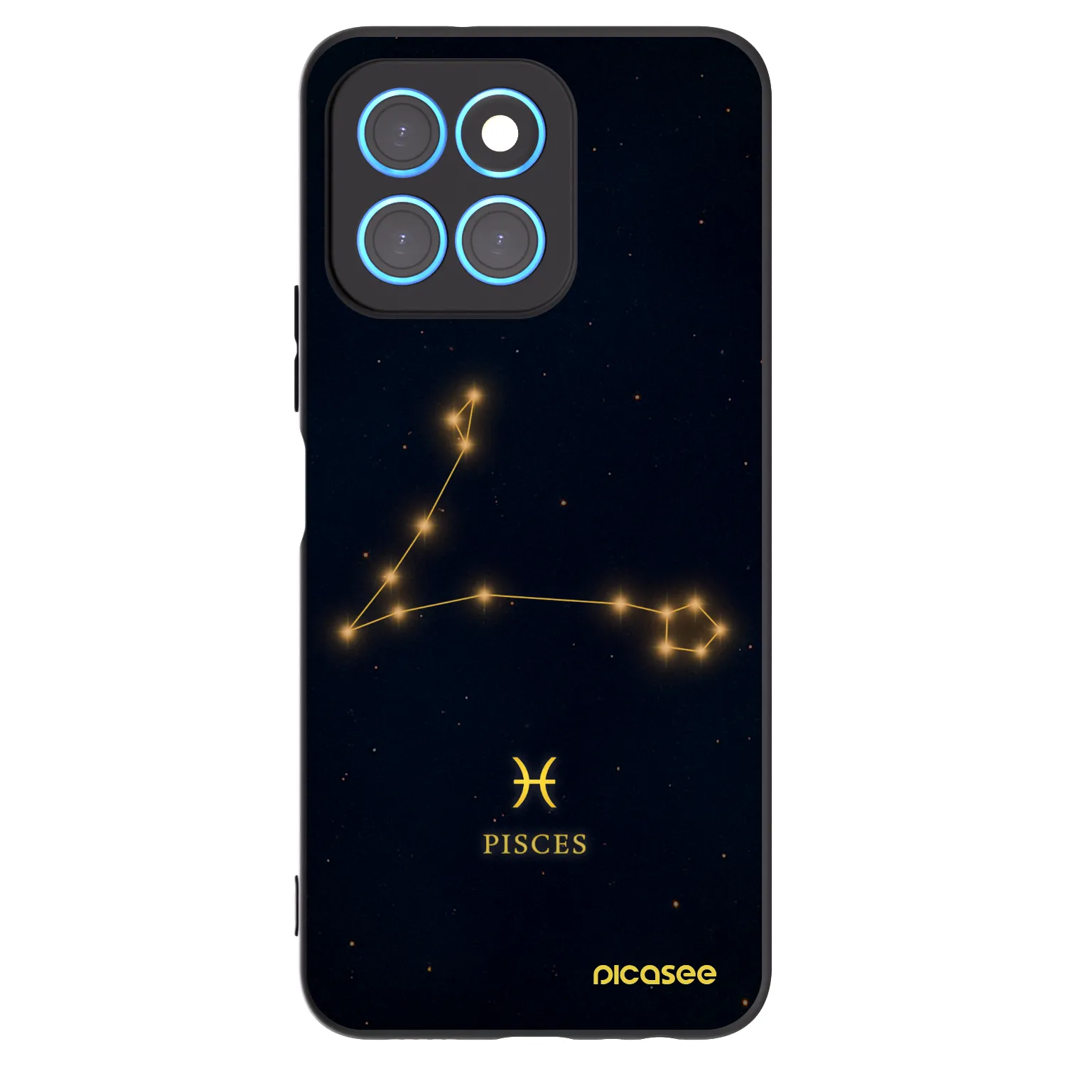 Picasee crna silikonska maskica za Honor X8 5G - PISCES