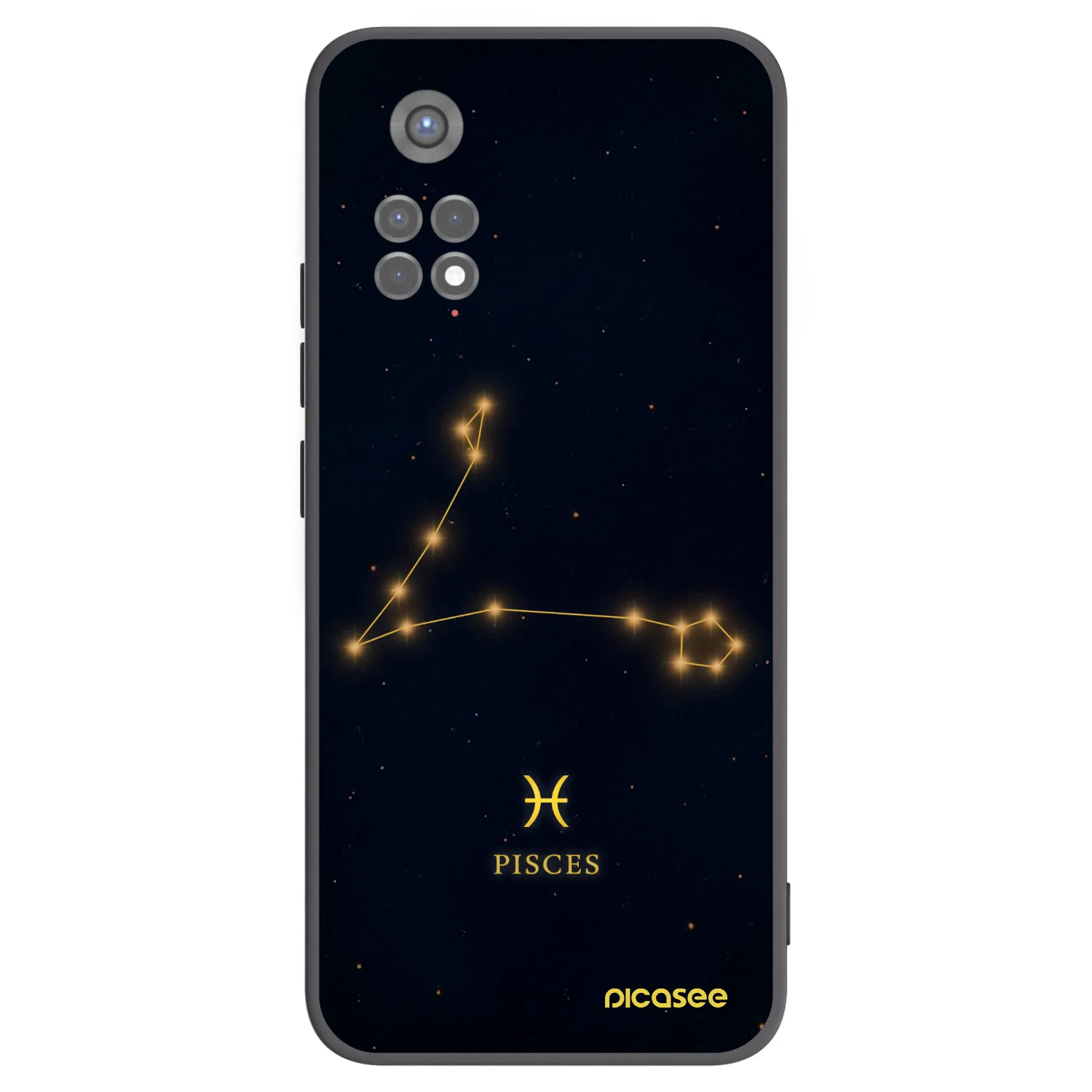 Picasee crna silikonska maskica za Xiaomi Redmi Note 11S 5G - PISCES
