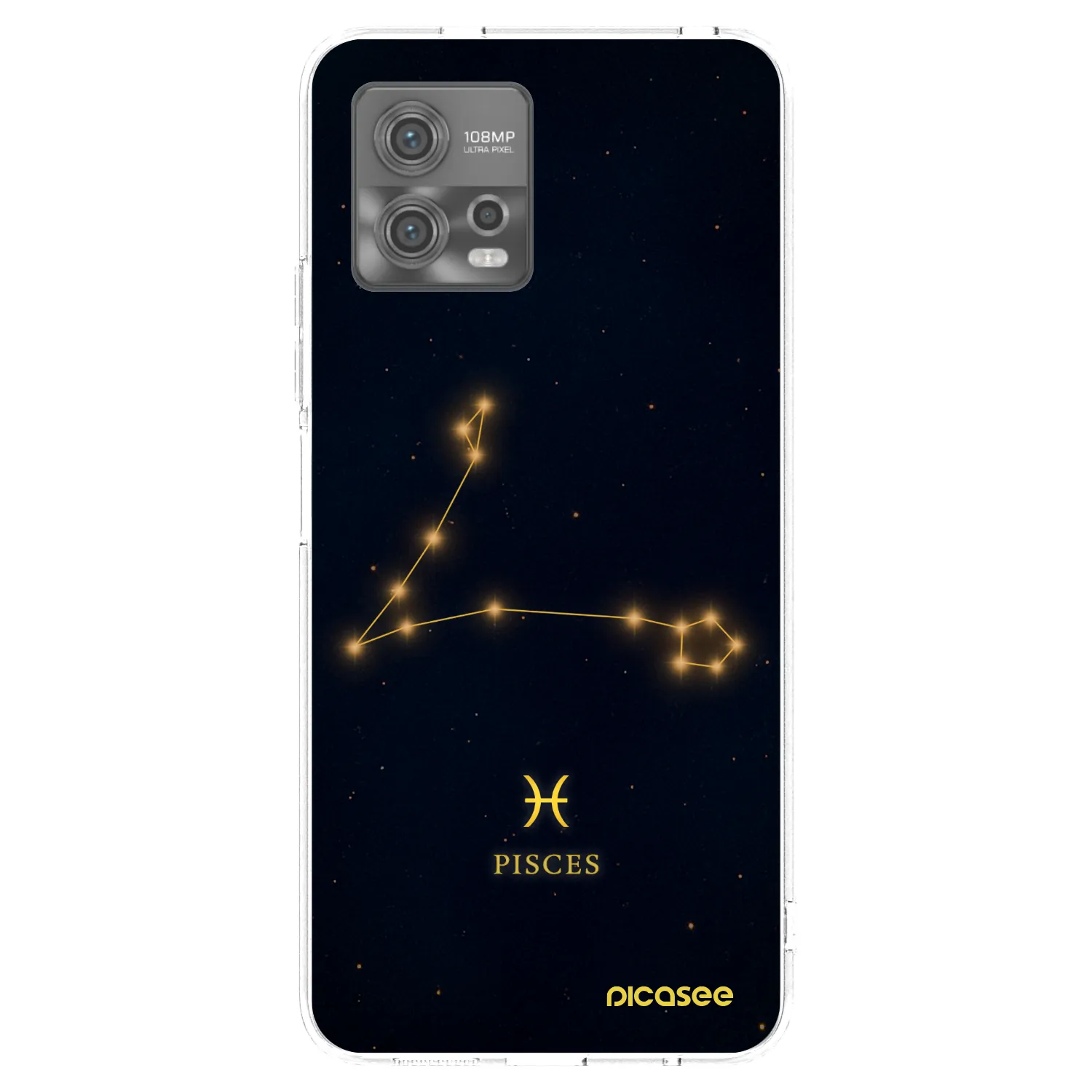 Picasee silikonska prozirna maskica za Motorola Moto G72 - PISCES