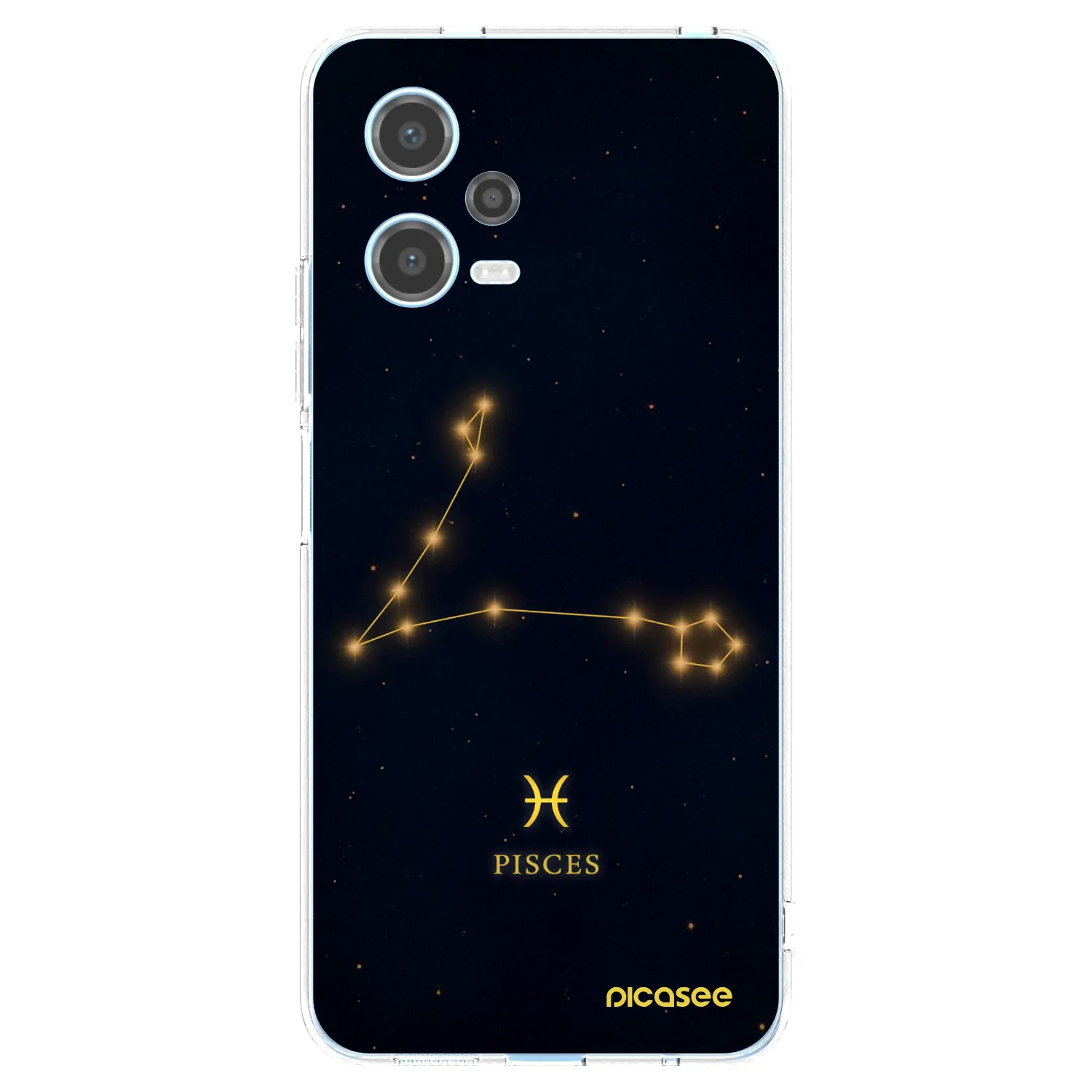 Picasee silikonska prozirna maskica za Xiaomi Redmi Note 12 5G - PISCES