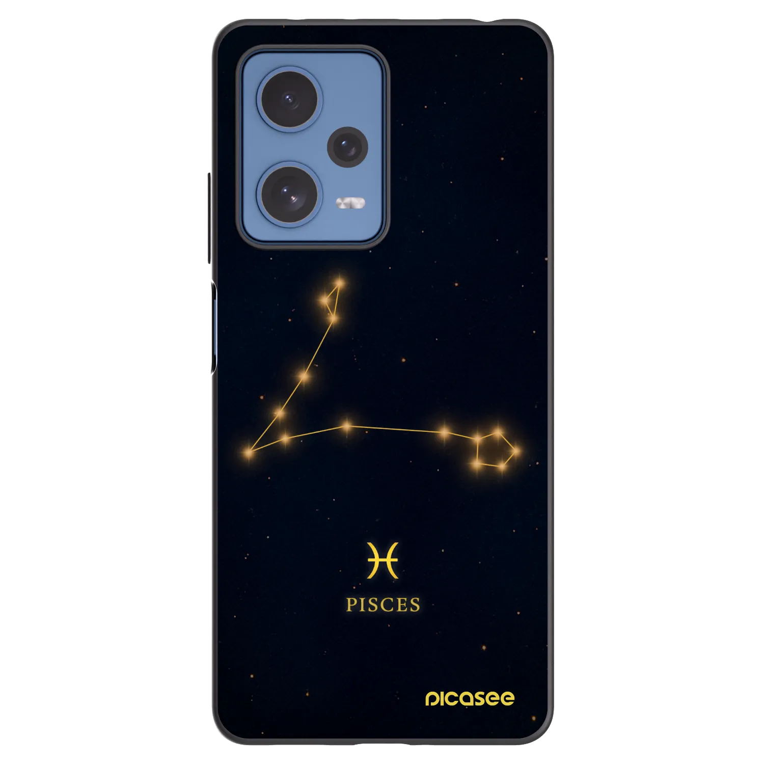 Picasee crna silikonska maskica za Xiaomi Redmi Note 12 Pro 5G - PISCES