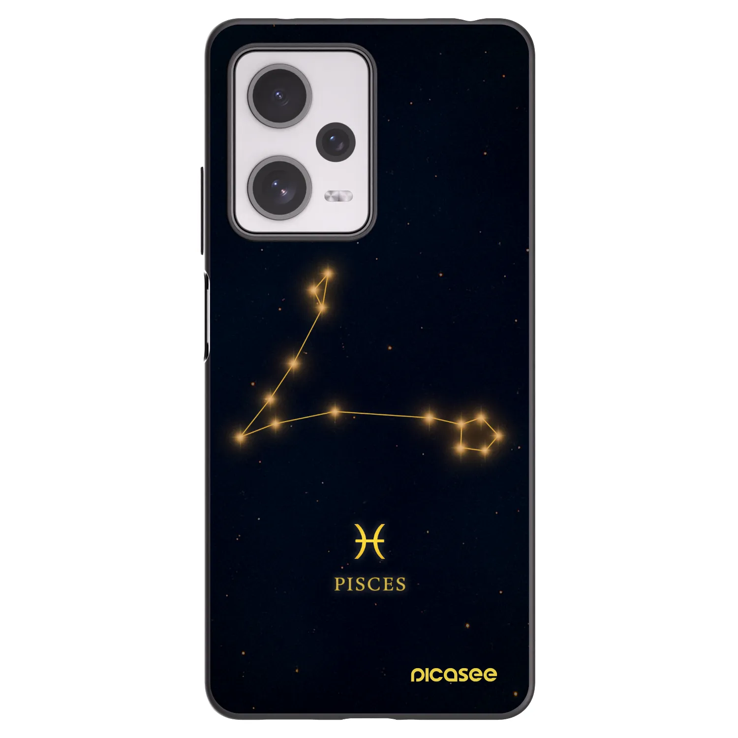 Picasee crna silikonska maskica za Xiaomi Redmi Note 12 Pro+ 5G - PISCES