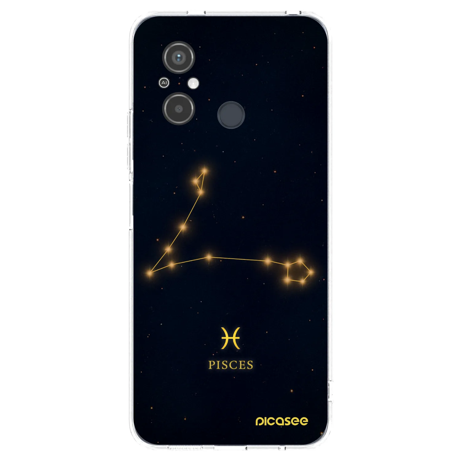 Picasee silikonska prozirna maskica za Xiaomi Redmi 12C - PISCES