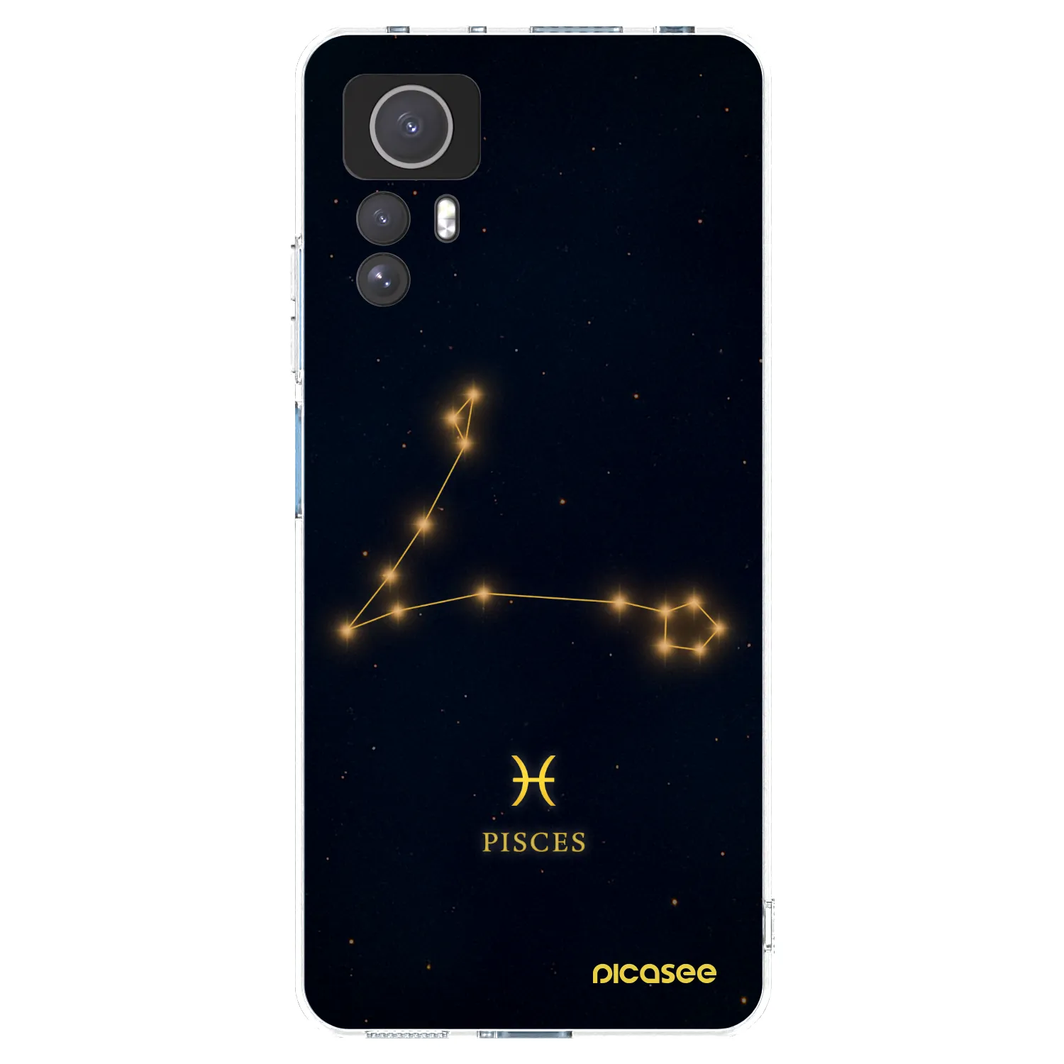 Picasee silikonska prozirna maskica za Xiaomi Redmi Note 12S - PISCES