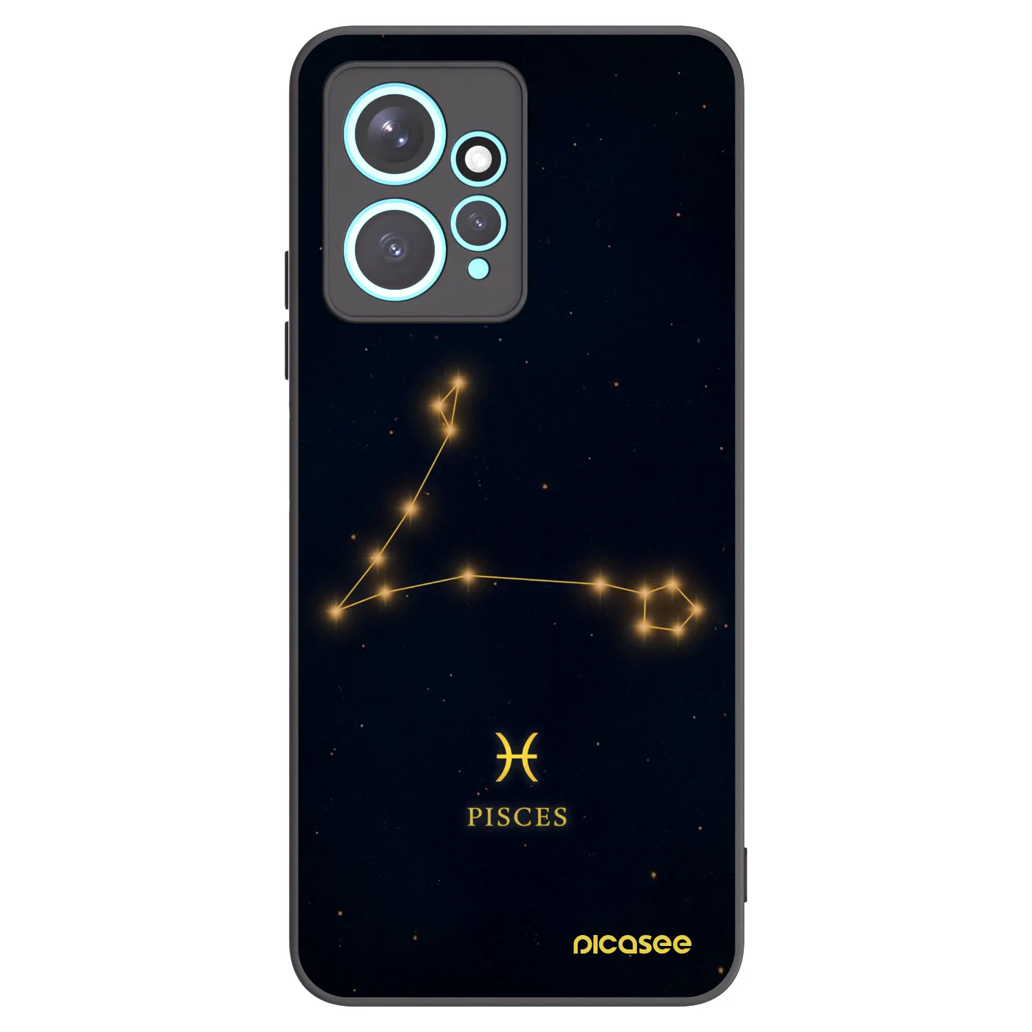 Picasee crna silikonska maskica za Xiaomi Redmi Note 12 4G - PISCES