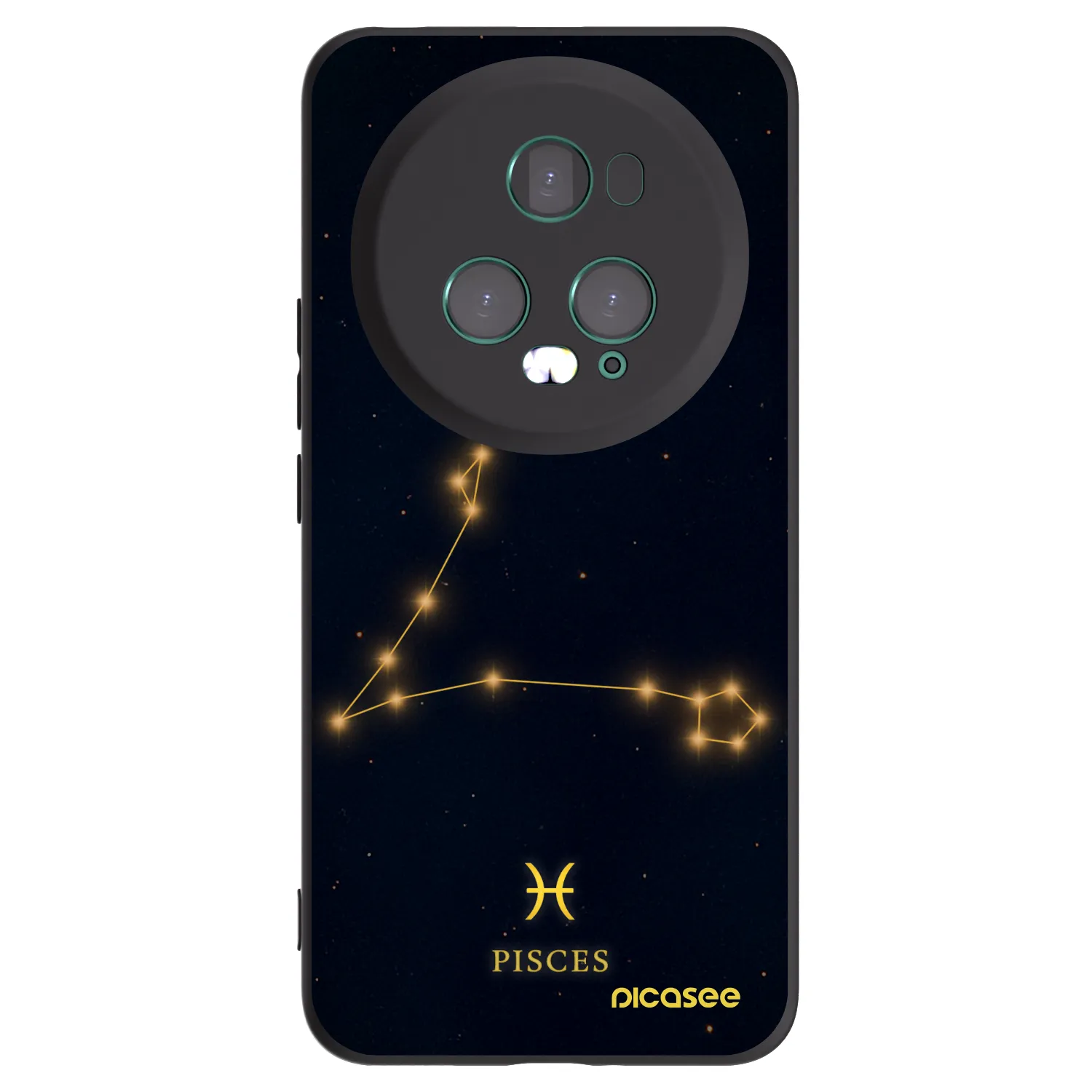 Picasee crna silikonska maskica za Honor Magic5 Pro - PISCES