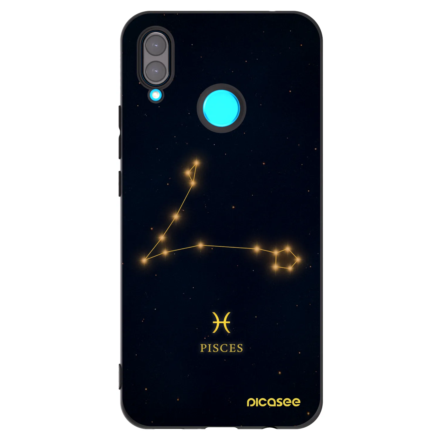 Picasee crna silikonska maskica za Huawei Nova 3 - PISCES