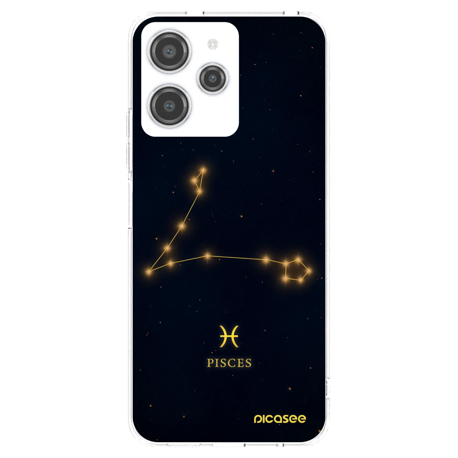Picasee silikonska prozirna maskica za Xiaomi Redmi 12 4G - PISCES