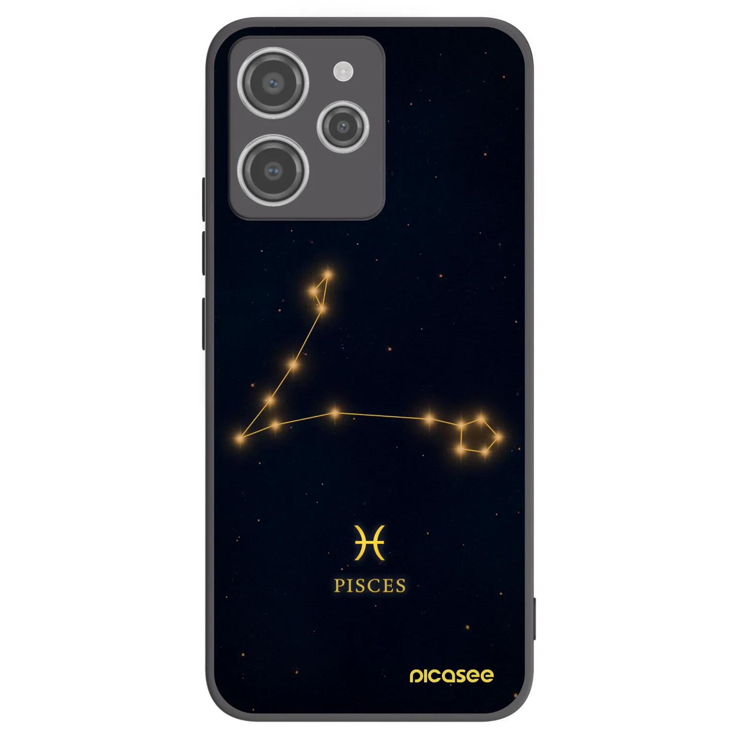 Picasee crna silikonska maskica za Xiaomi Redmi 12 4G - PISCES