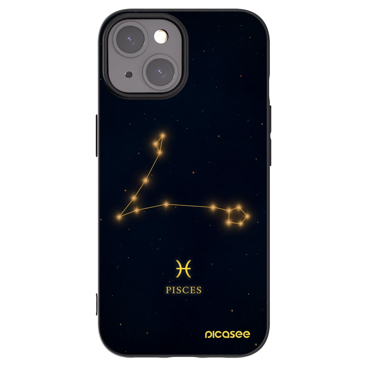Picasee crna silikonska maskica za Apple iPhone 15 - PISCES