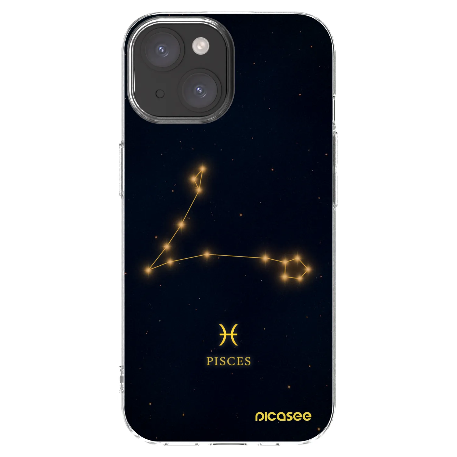 Picasee silikonska prozirna maskica za Apple iPhone 15 - PISCES