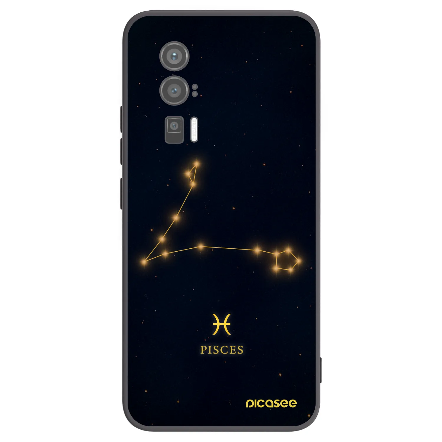 Picasee crna silikonska maskica za Xiaomi Poco F5 Pro 5G - PISCES