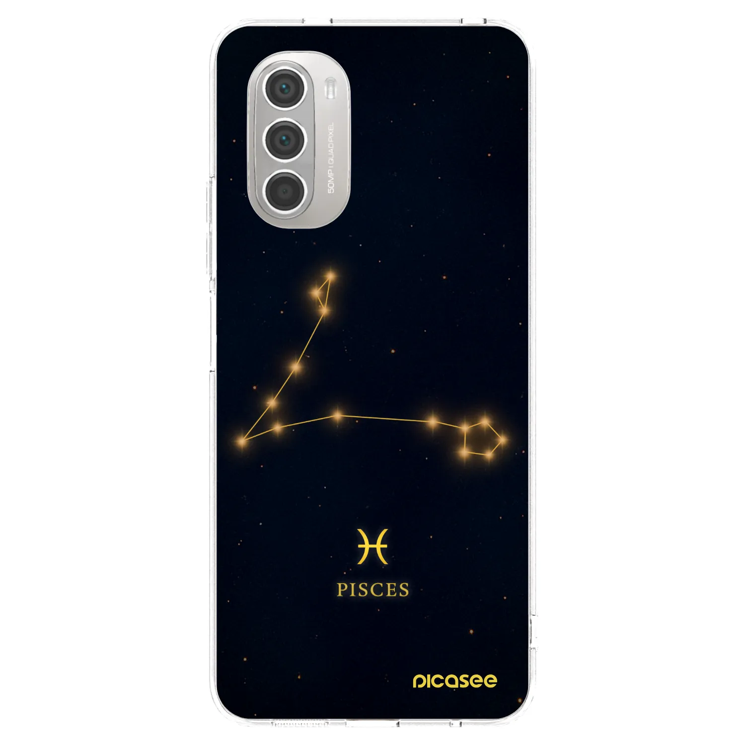 Picasee silikonska prozirna maskica za Motorola Moto G51 - PISCES