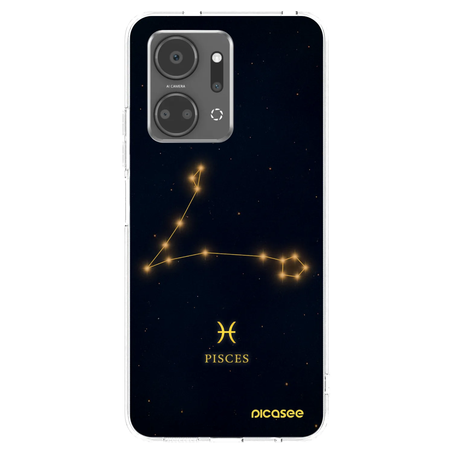 Picasee silikonska prozirna maskica za Honor X7a - PISCES