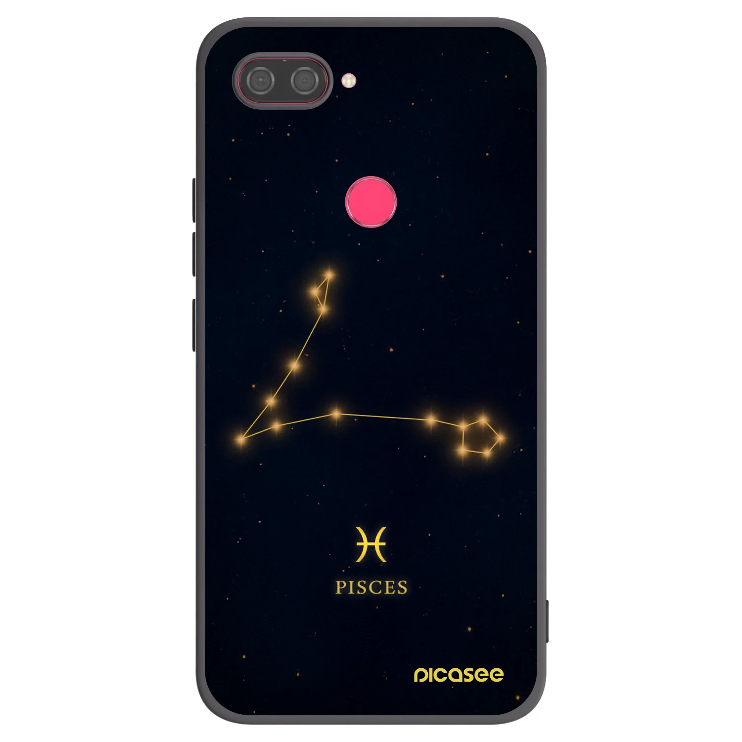Picasee crna silikonska maskica za Xiaomi Mi 8 Lite - PISCES