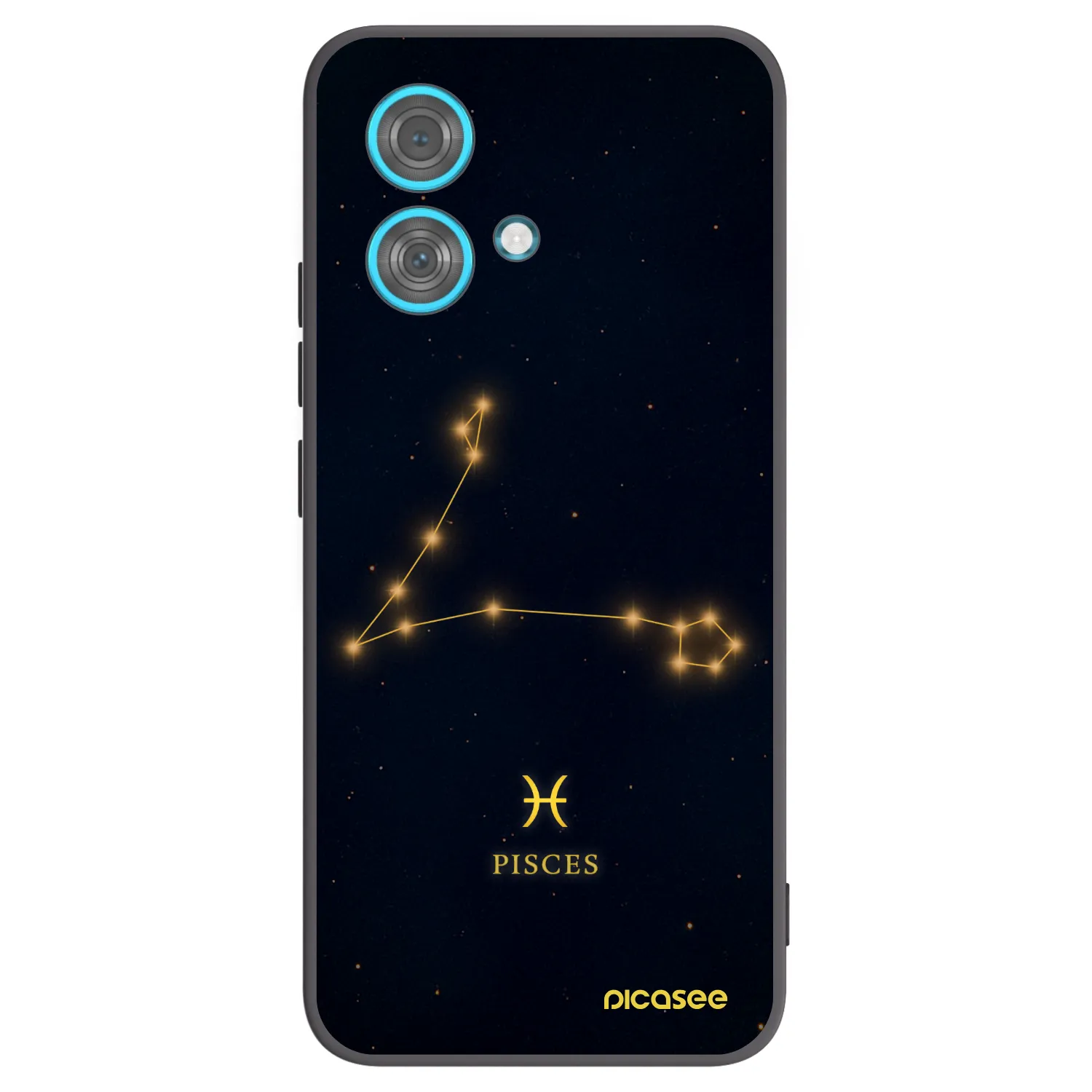Picasee crna silikonska maskica za Motorola Edge 40 Neo - PISCES