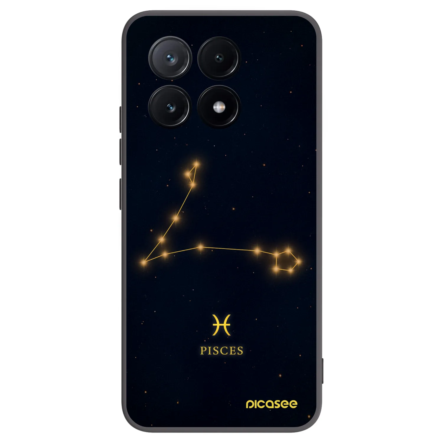Picasee crna silikonska maskica za Xiaomi Poco X6 Pro - PISCES