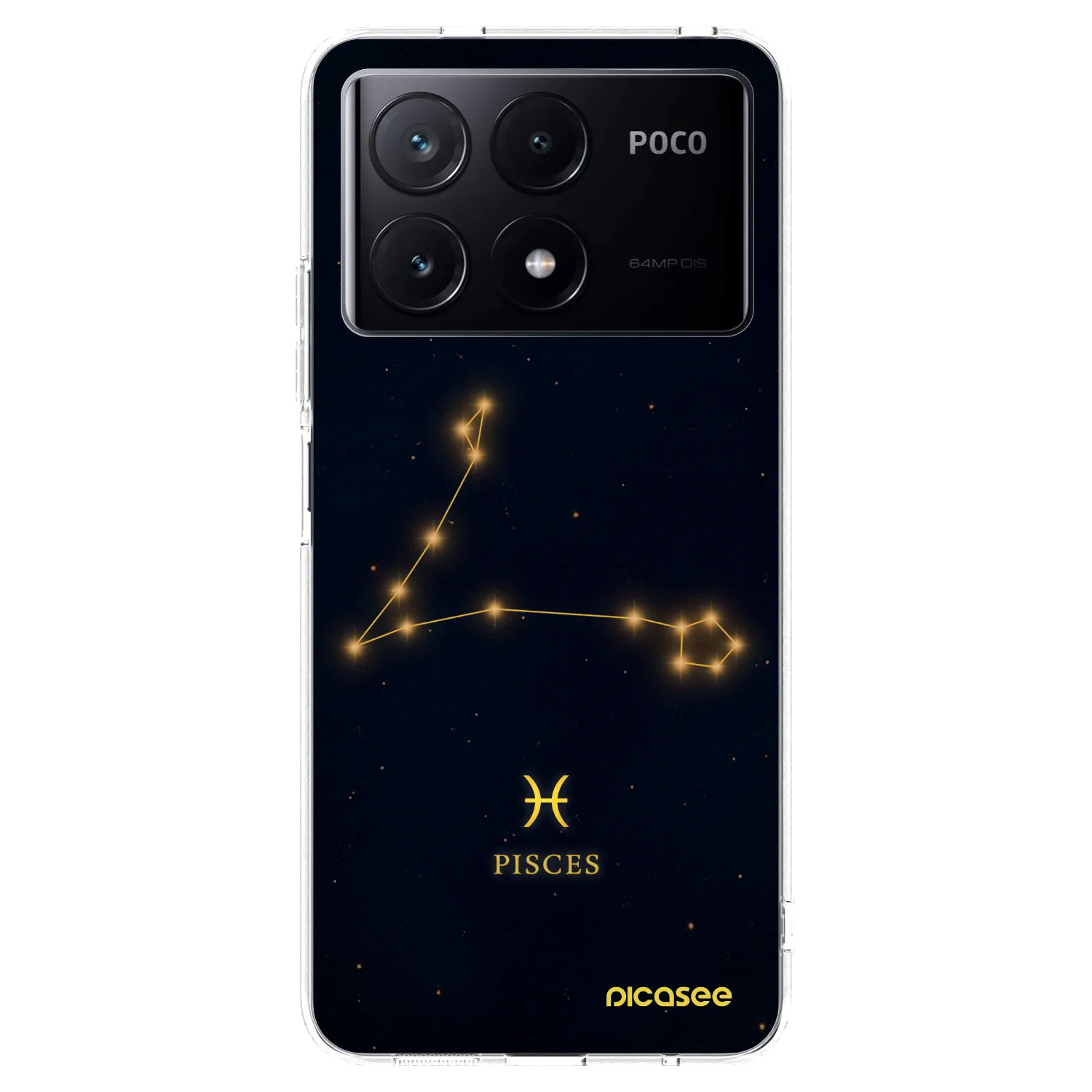 Picasee silikonska prozirna maskica za Xiaomi Poco X6 Pro - PISCES