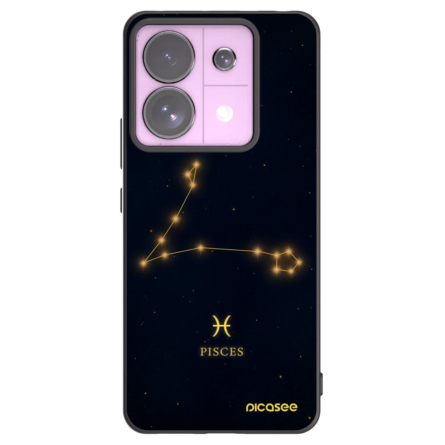 Picasee crna silikonska maskica za Xiaomi Redmi Note 13 Pro 5G - PISCES