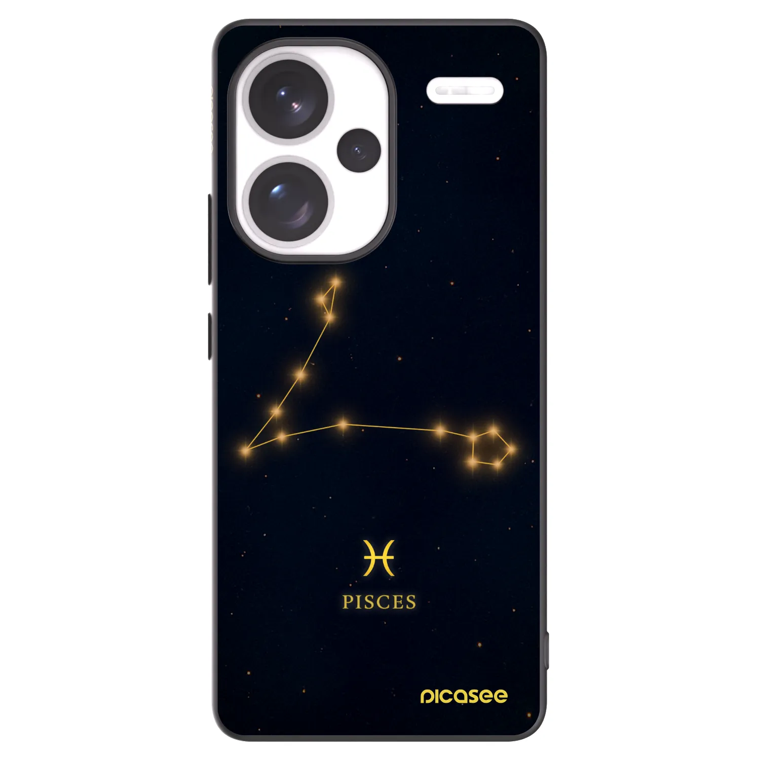 Picasee crna silikonska maskica za Xiaomi Redmi Note 13 Pro+ 5G - PISCES