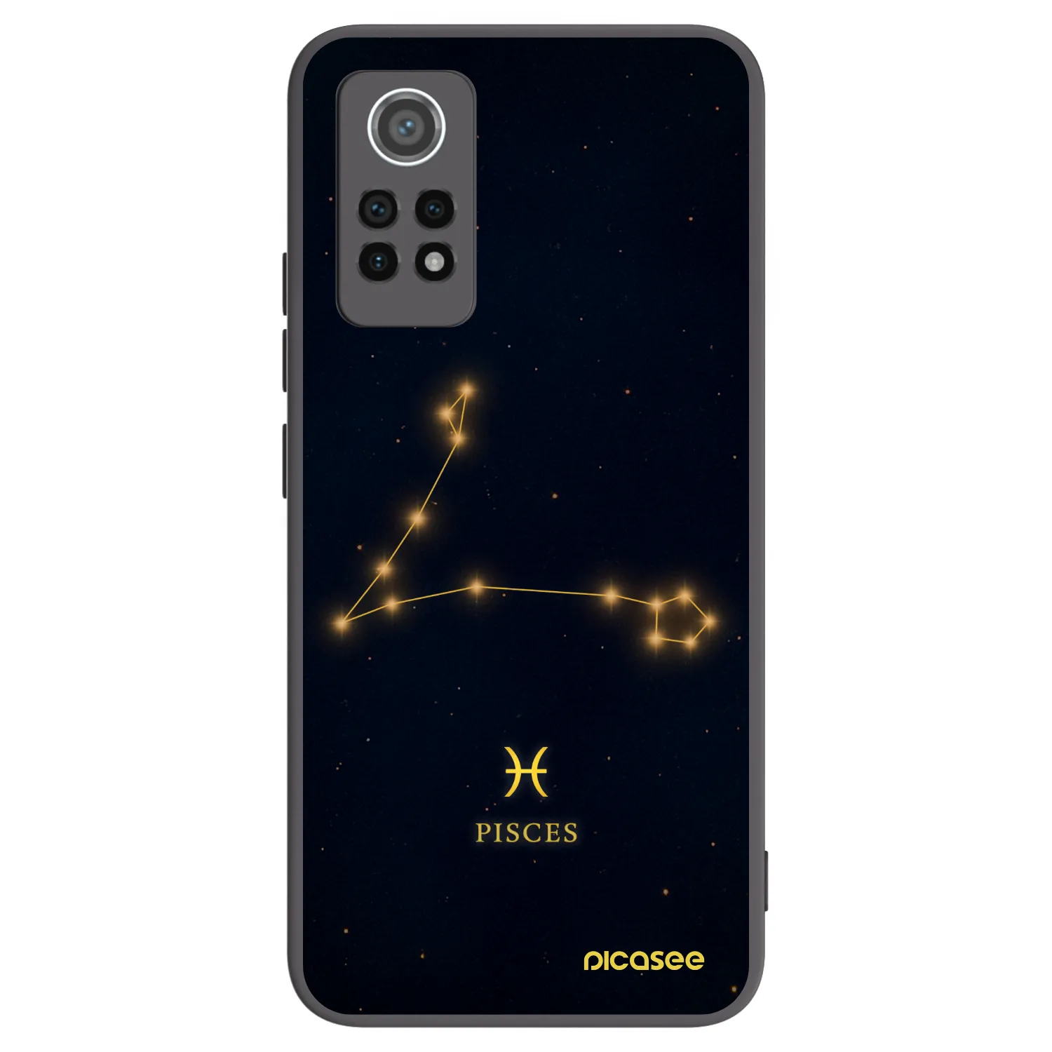 Picasee crna silikonska maskica za Xiaomi Redmi Note 12 Pro 4G - PISCES