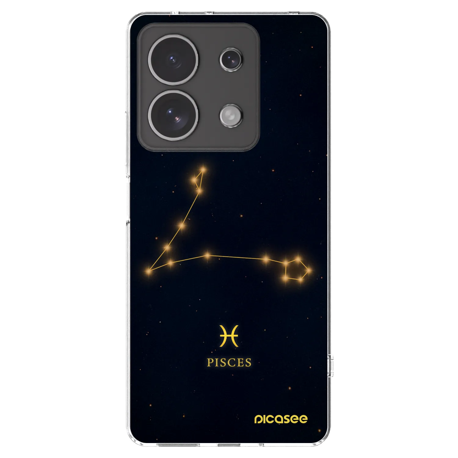 Picasee silikonska prozirna maskica za Xiaomi Redmi Note 13 4G - PISCES
