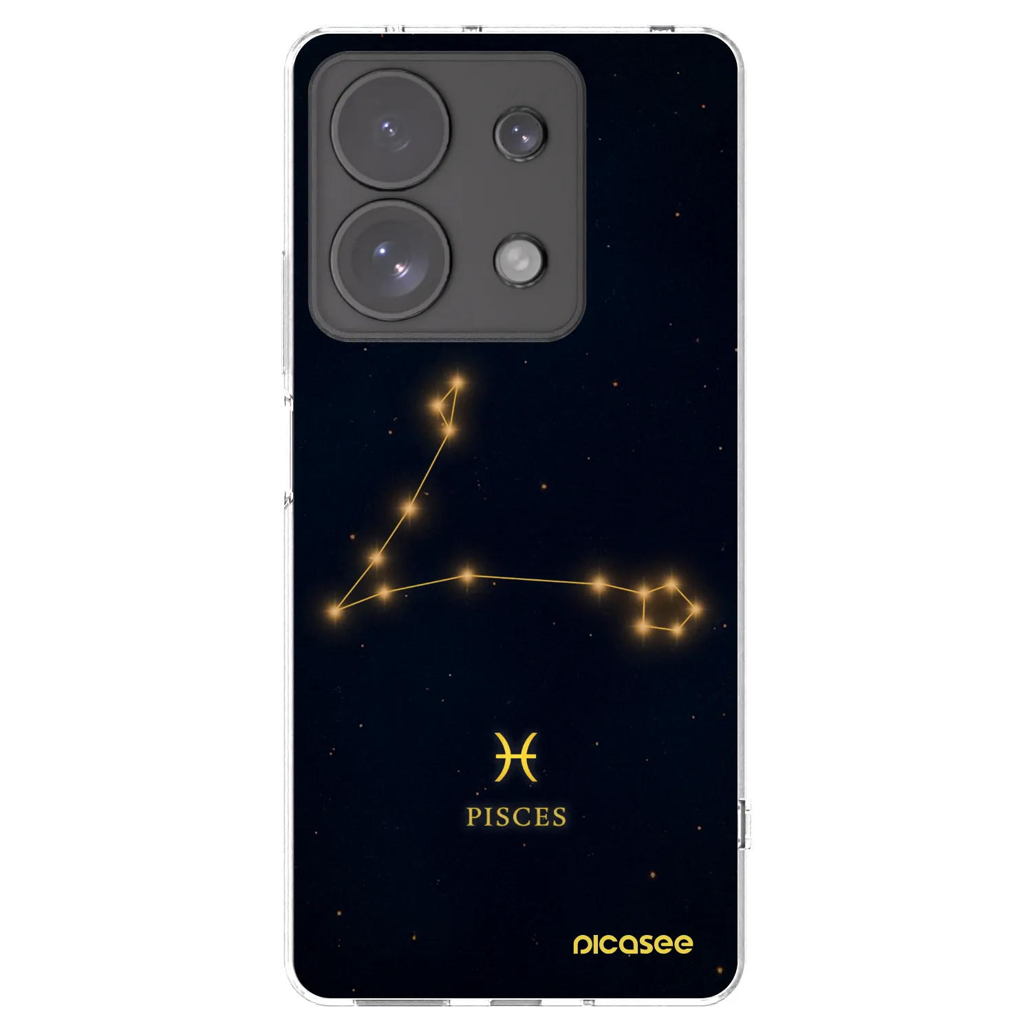 Picasee silikonska prozirna maskica za Xiaomi Redmi Note 13 Pro 4G - PISCES