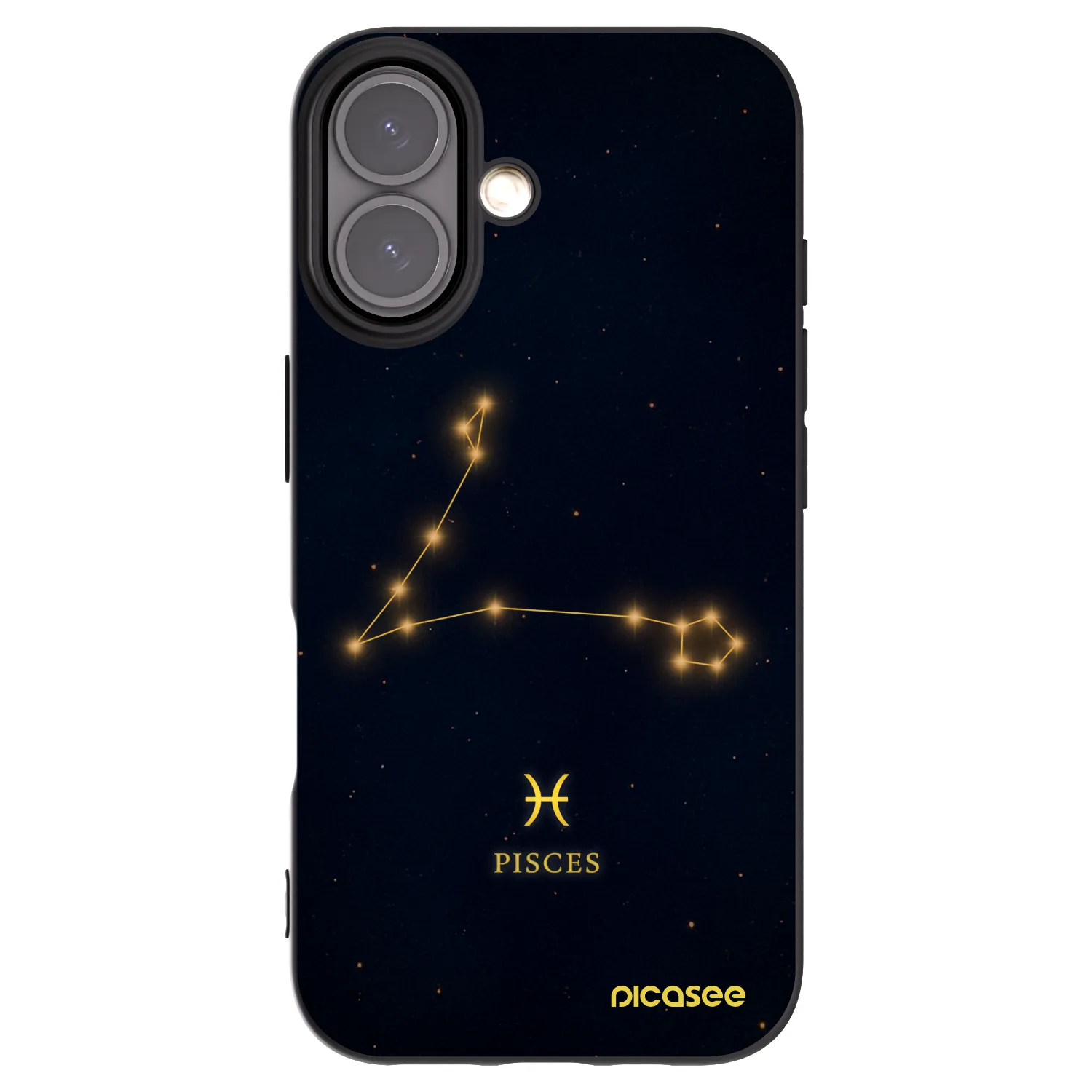 Picasee crna silikonska maskica za Apple iPhone 16 - PISCES