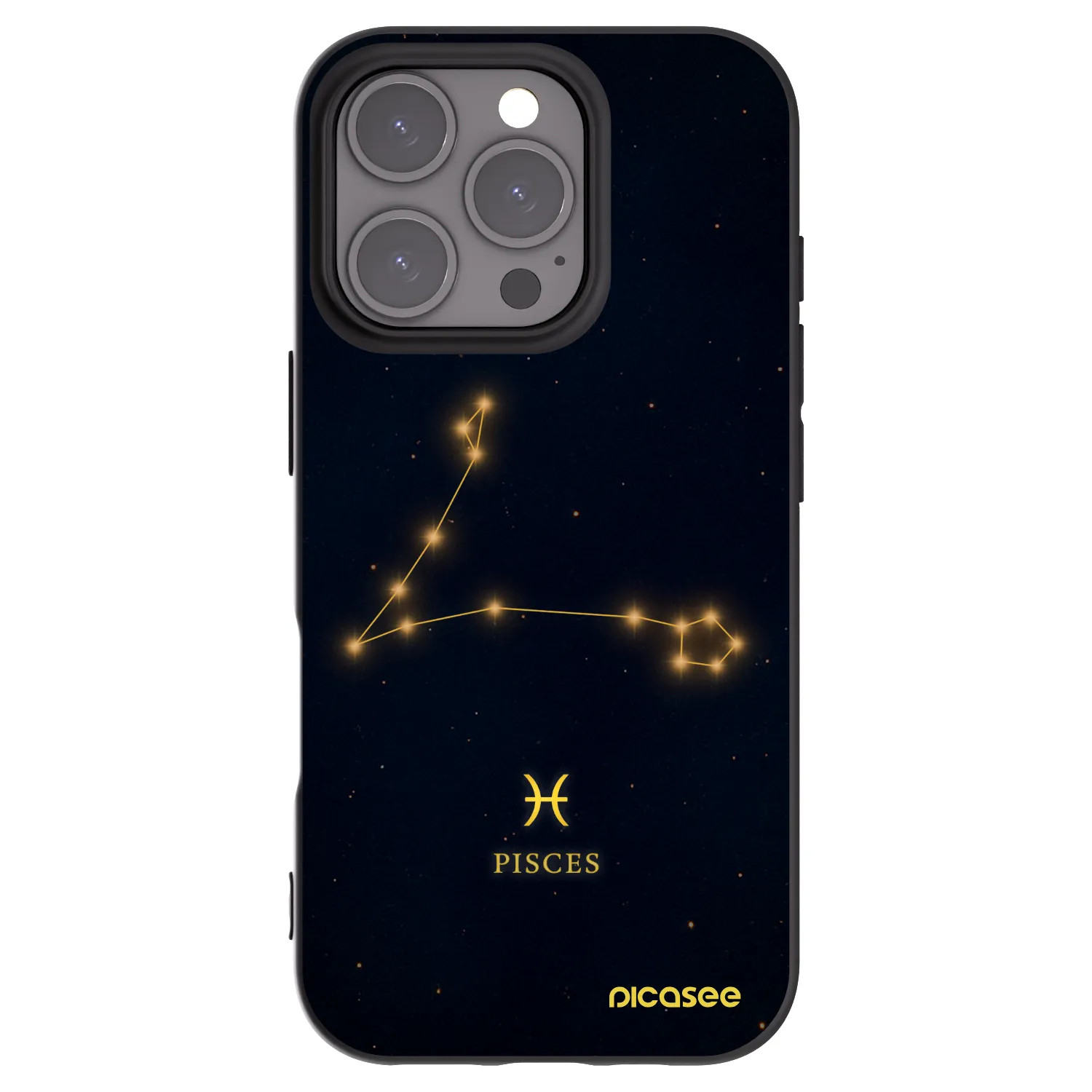 Picasee crna silikonska maskica za Apple iPhone 16 Pro - PISCES