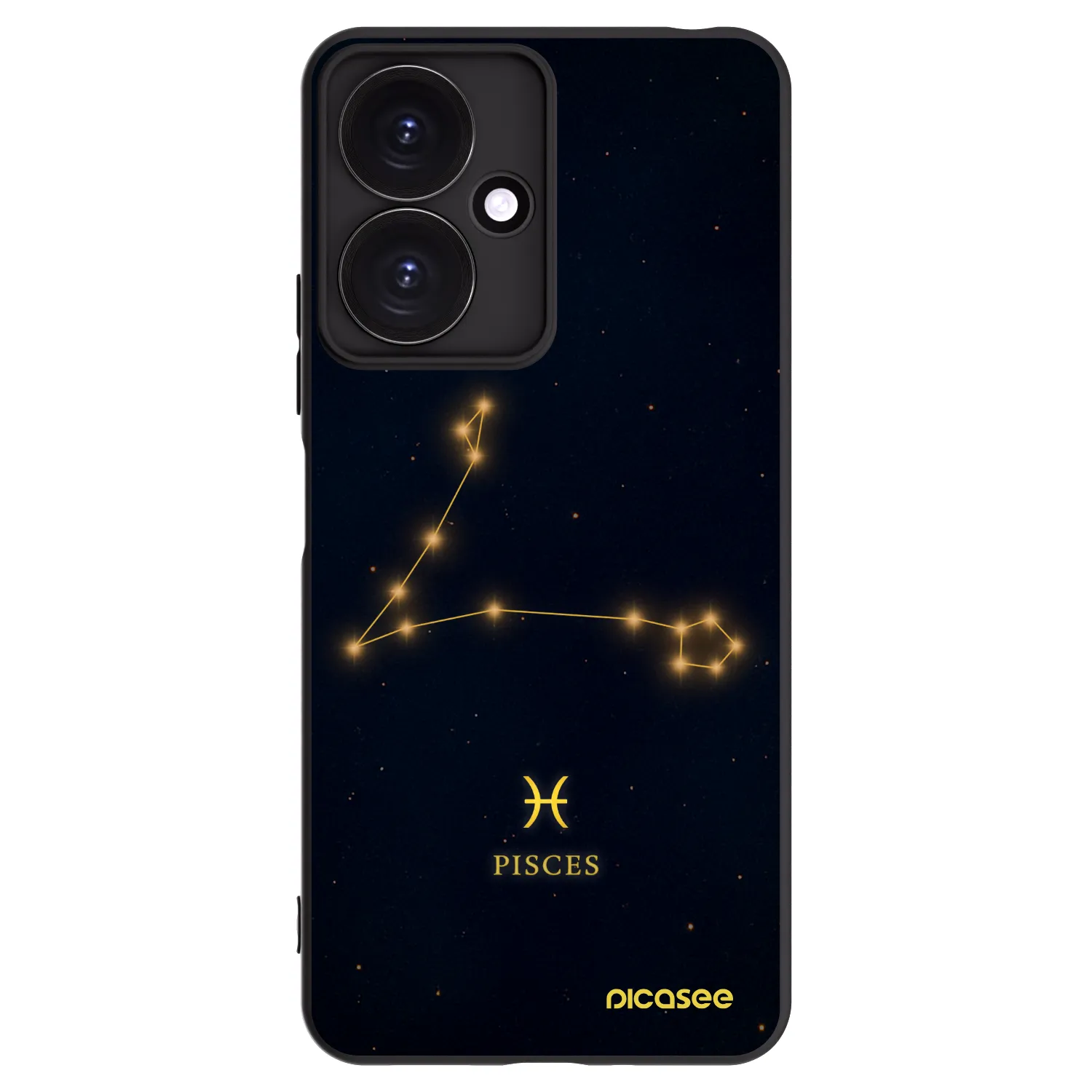 Picasee crna silikonska maskica za Xiaomi Redmi 13C 5G - PISCES