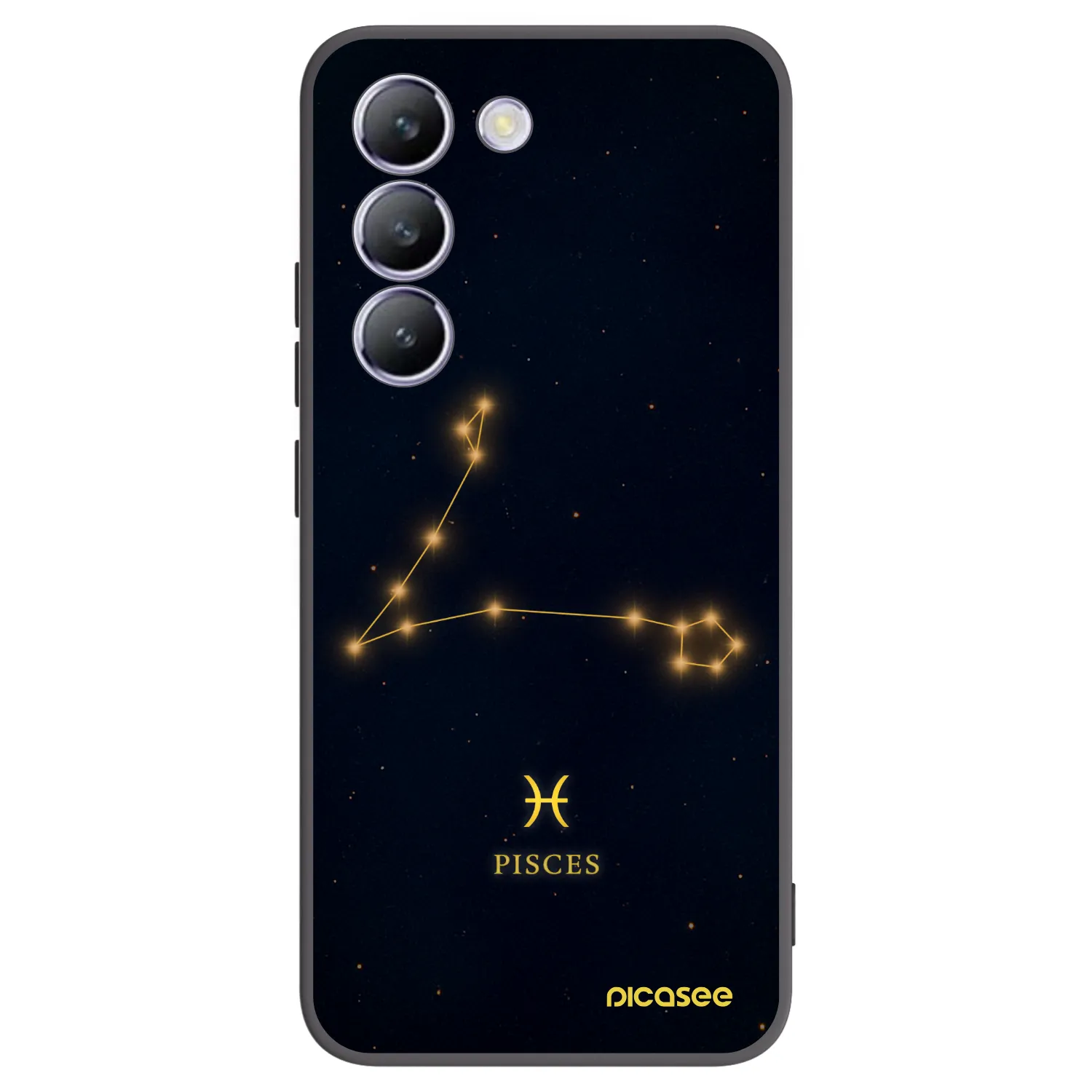 Picasee crna silikonska maskica za Vivo V40 SE 5G - PISCES