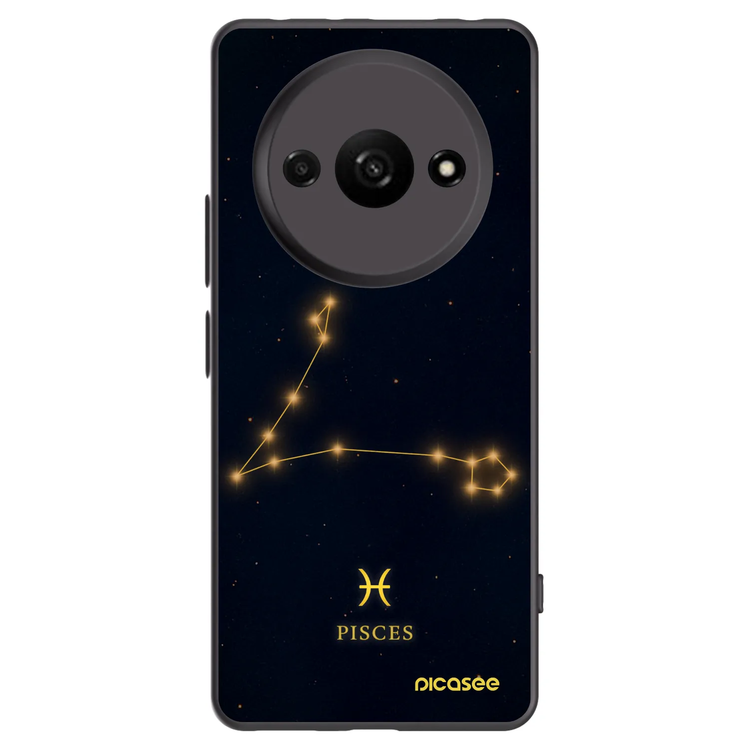 Picasee crna silikonska maskica za Xiaomi Redmi A3 - PISCES