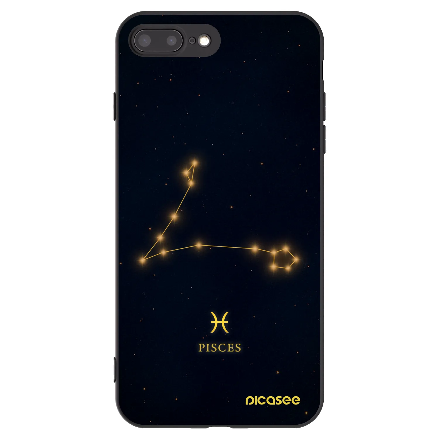 Picasee crna silikonska maskica za Apple iPhone 7 Plus - PISCES