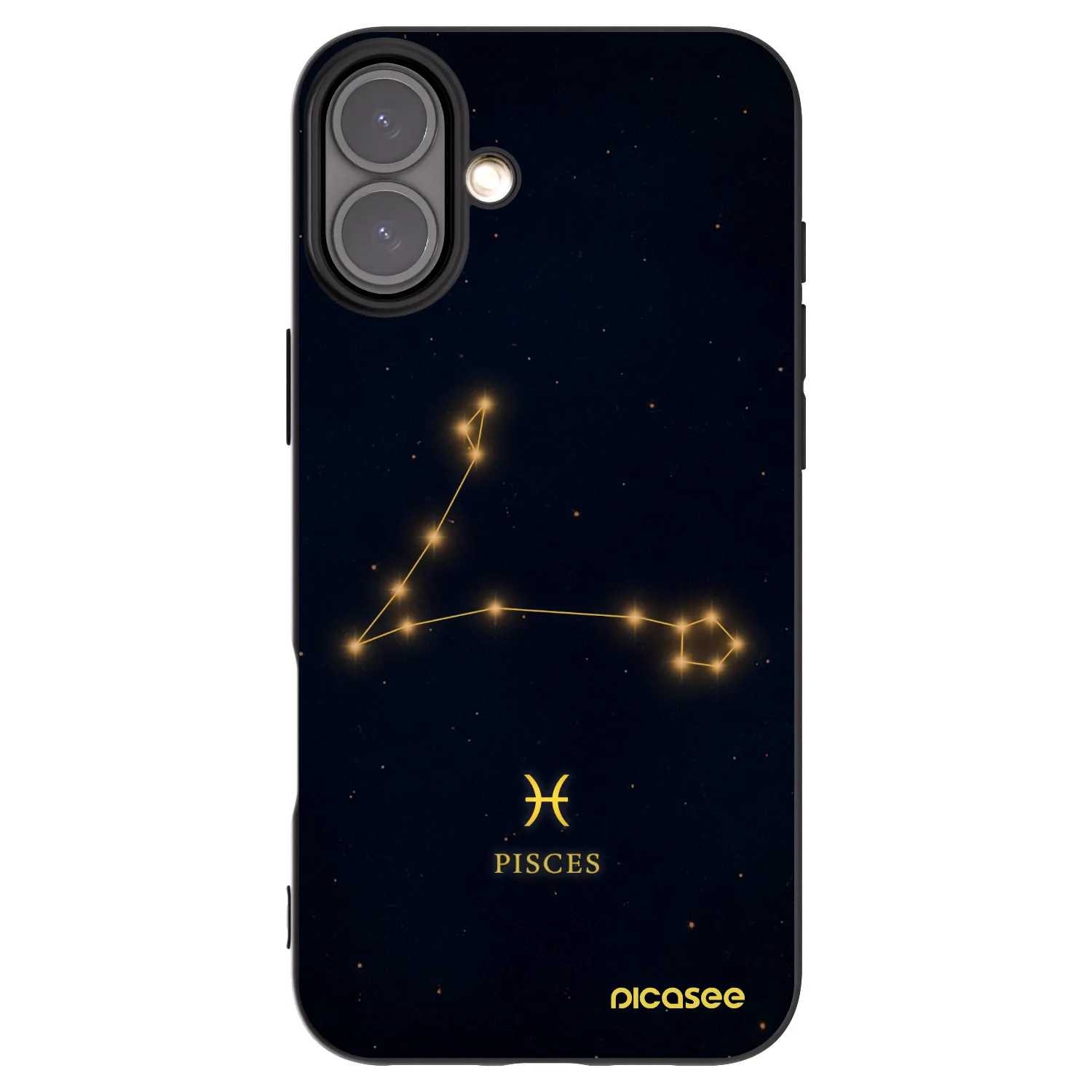Picasee crna silikonska maskica za Apple iPhone 16 Plus - PISCES