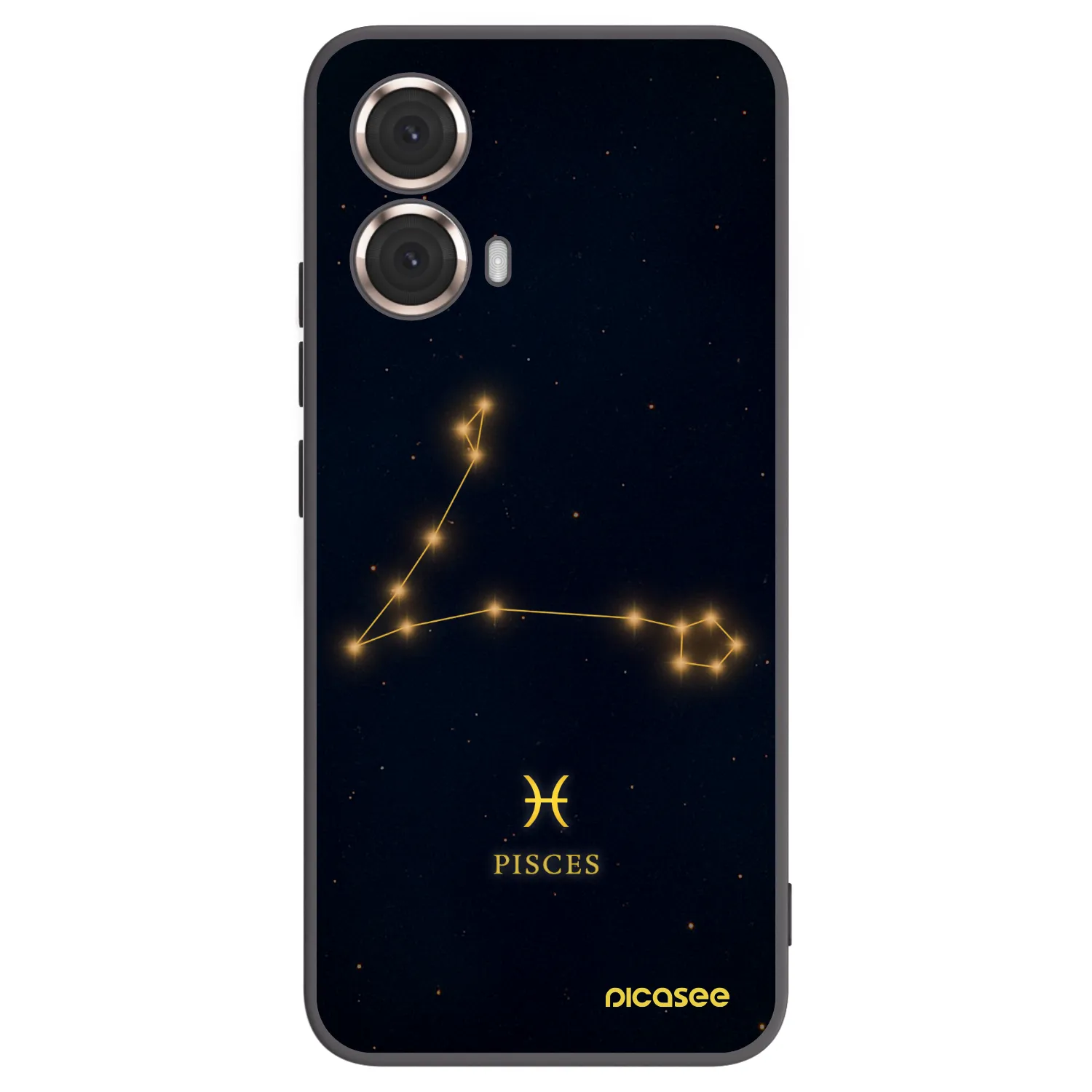 Picasee crna silikonska maskica za Motorola Moto G85 - PISCES