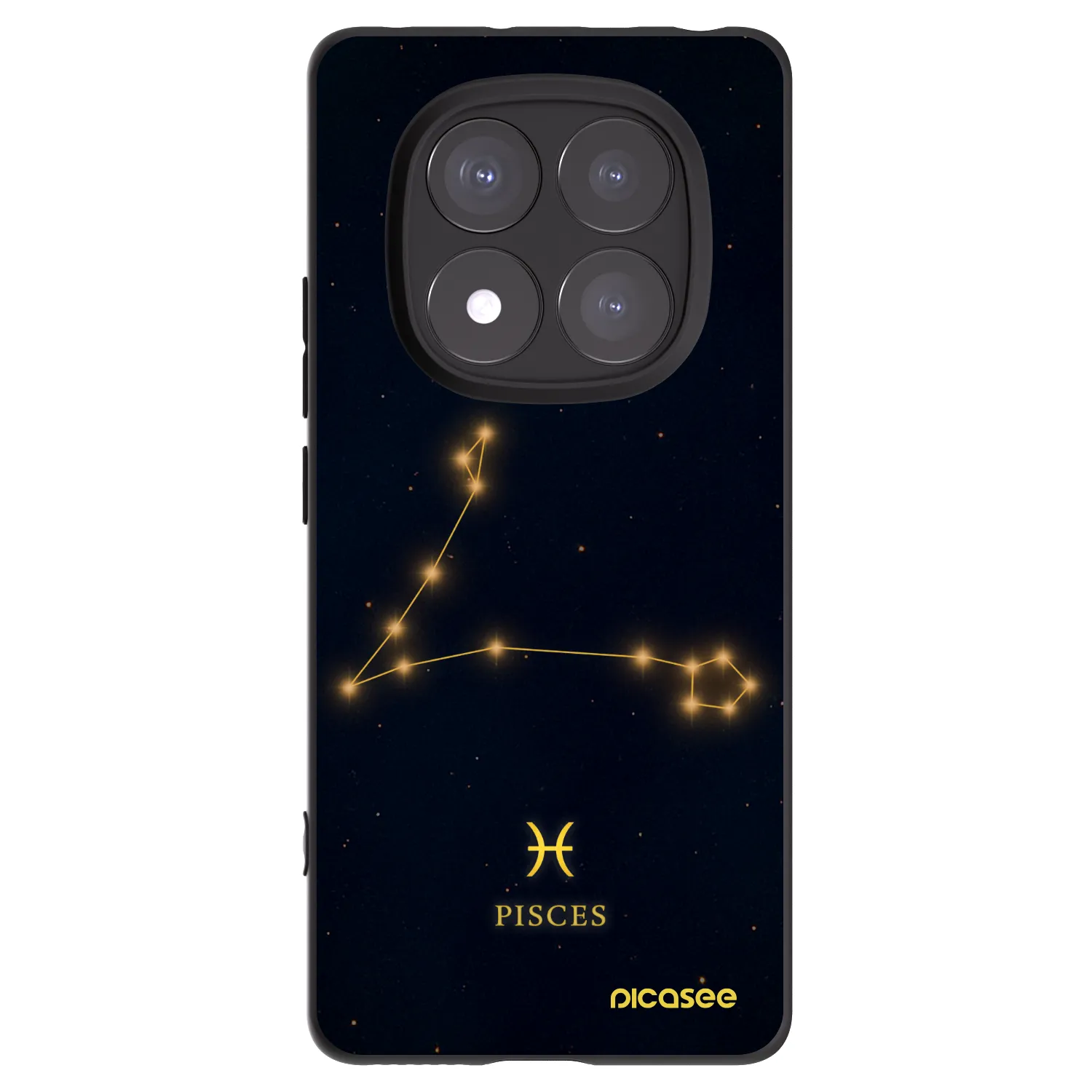 Picasee crna silikonska maskica za Xiaomi Redmi Note 14 Pro+ 5G - PISCES