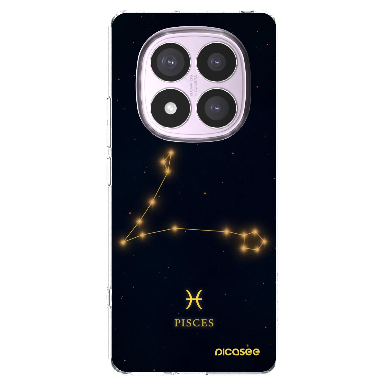 Picasee silikonska prozirna maskica za Xiaomi Redmi Note 14 Pro 5G - PISCES