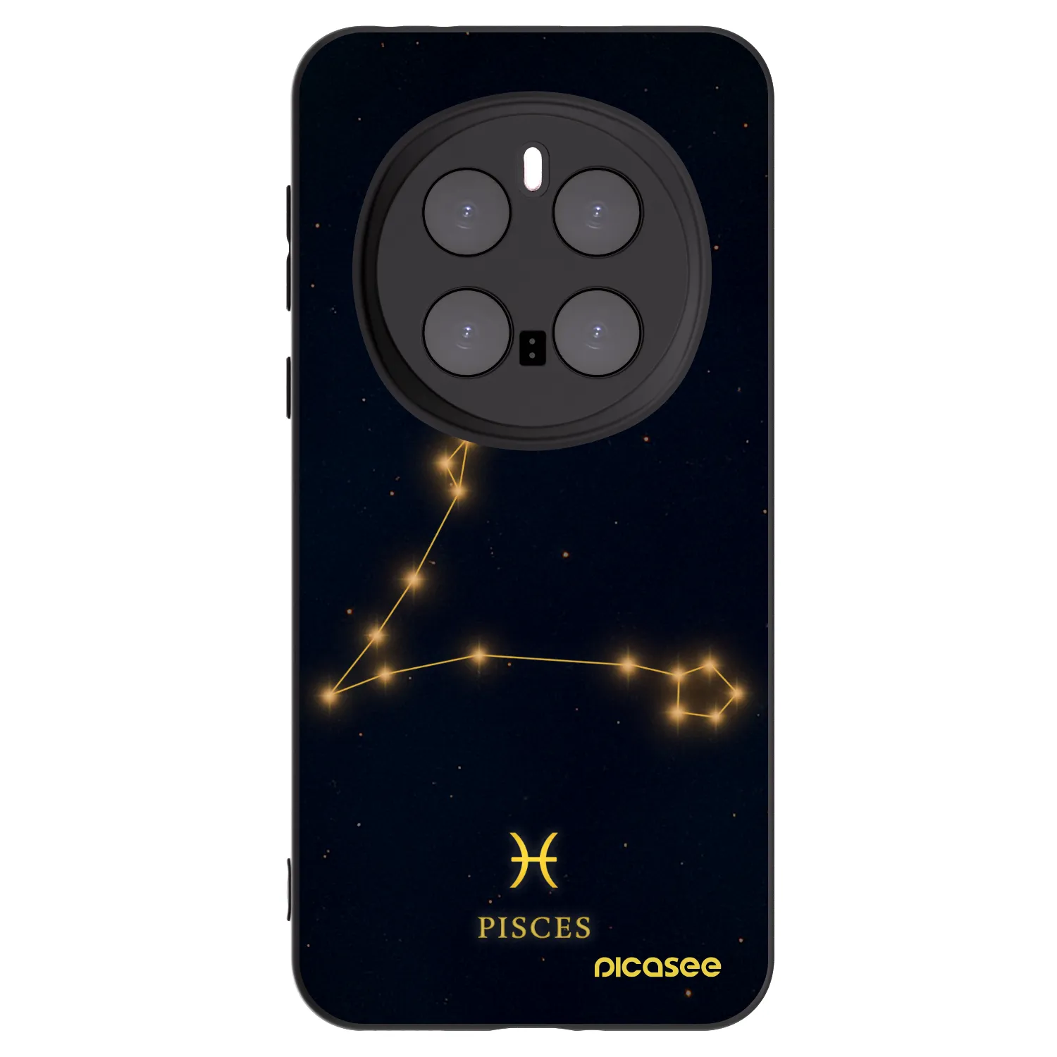 Picasee crna silikonska maskica za Honor Magic7 Pro 5G - PISCES