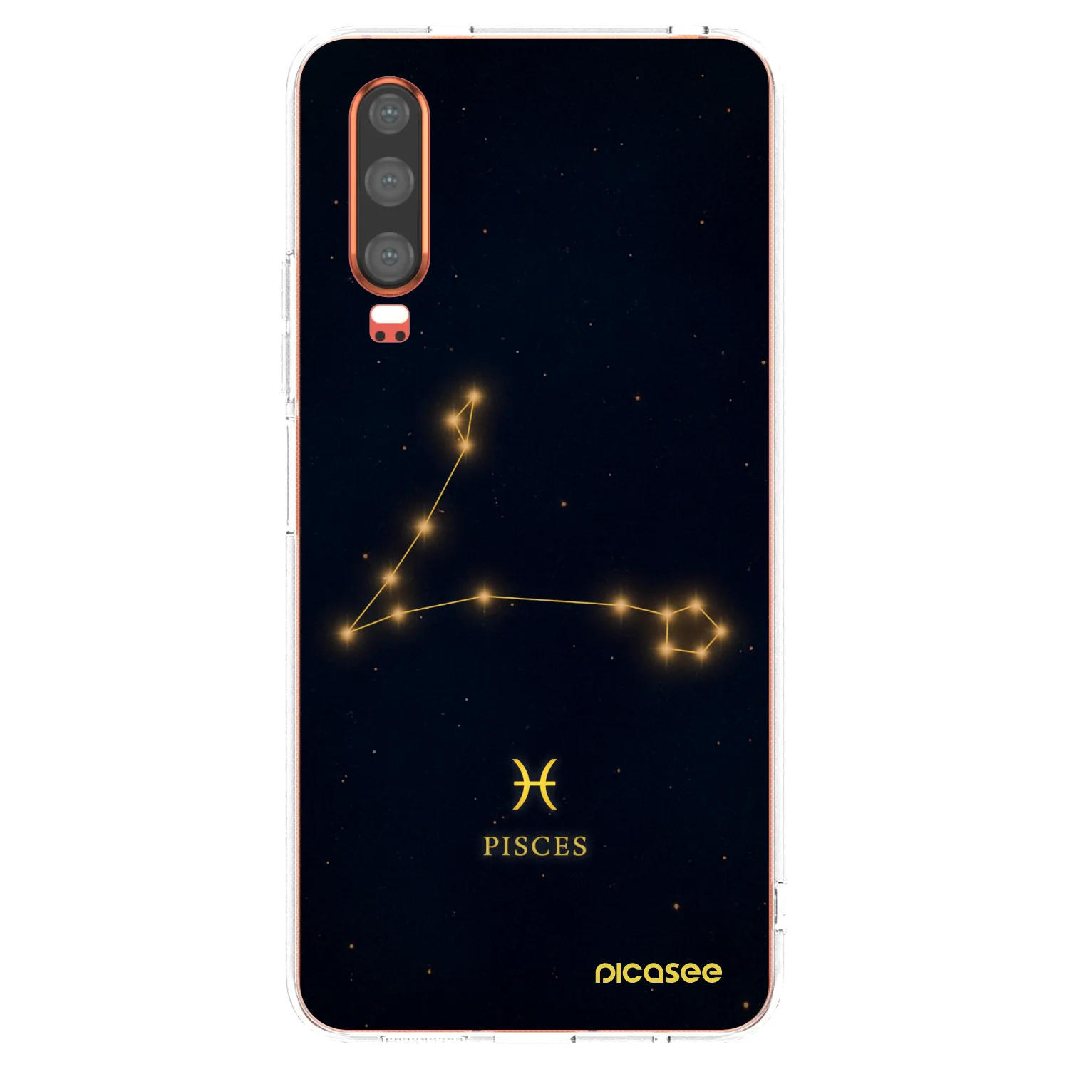 Picasee silikonska prozirna maskica za Huawei P30 - PISCES