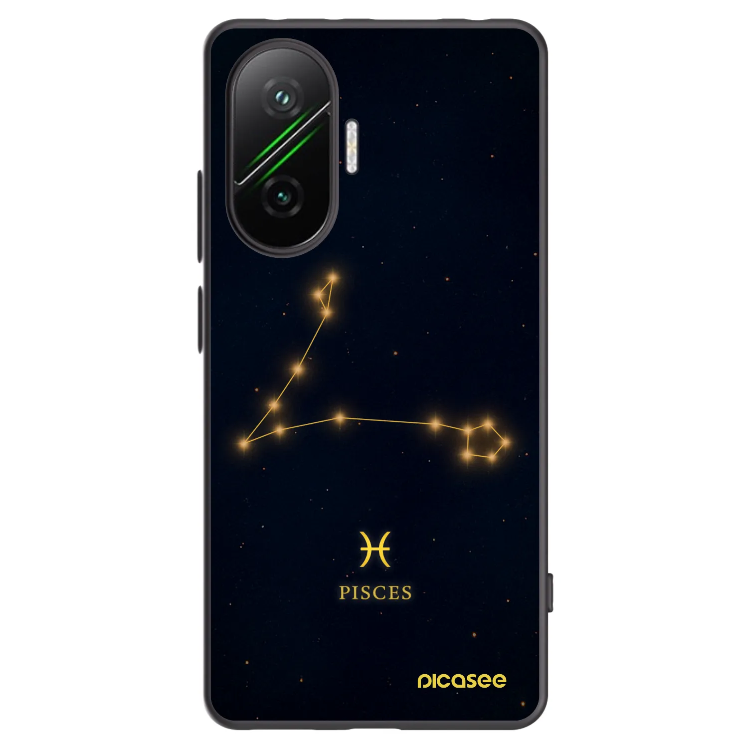 Picasee crna silikonska maskica za Xiaomi Poco F7 5G - PISCES