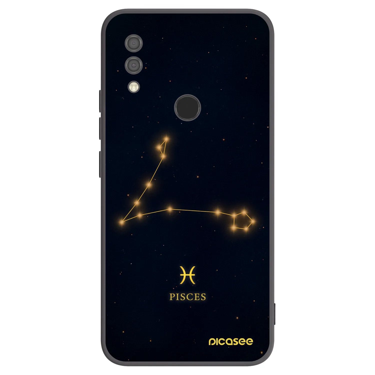 Picasee crna silikonska maskica za Xiaomi Redmi 7 - PISCES