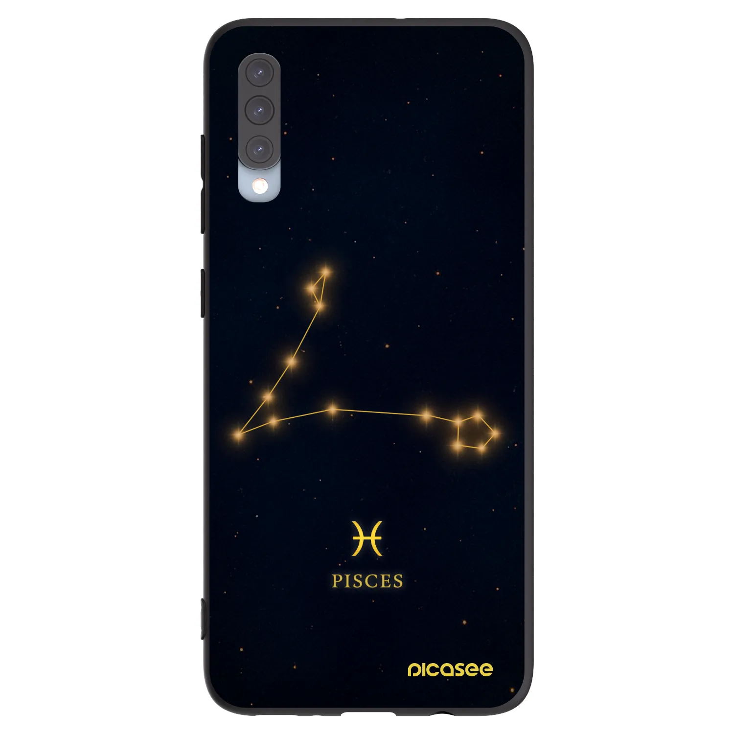 Picasee crna silikonska maskica za Samsung Galaxy A70 A705F - PISCES