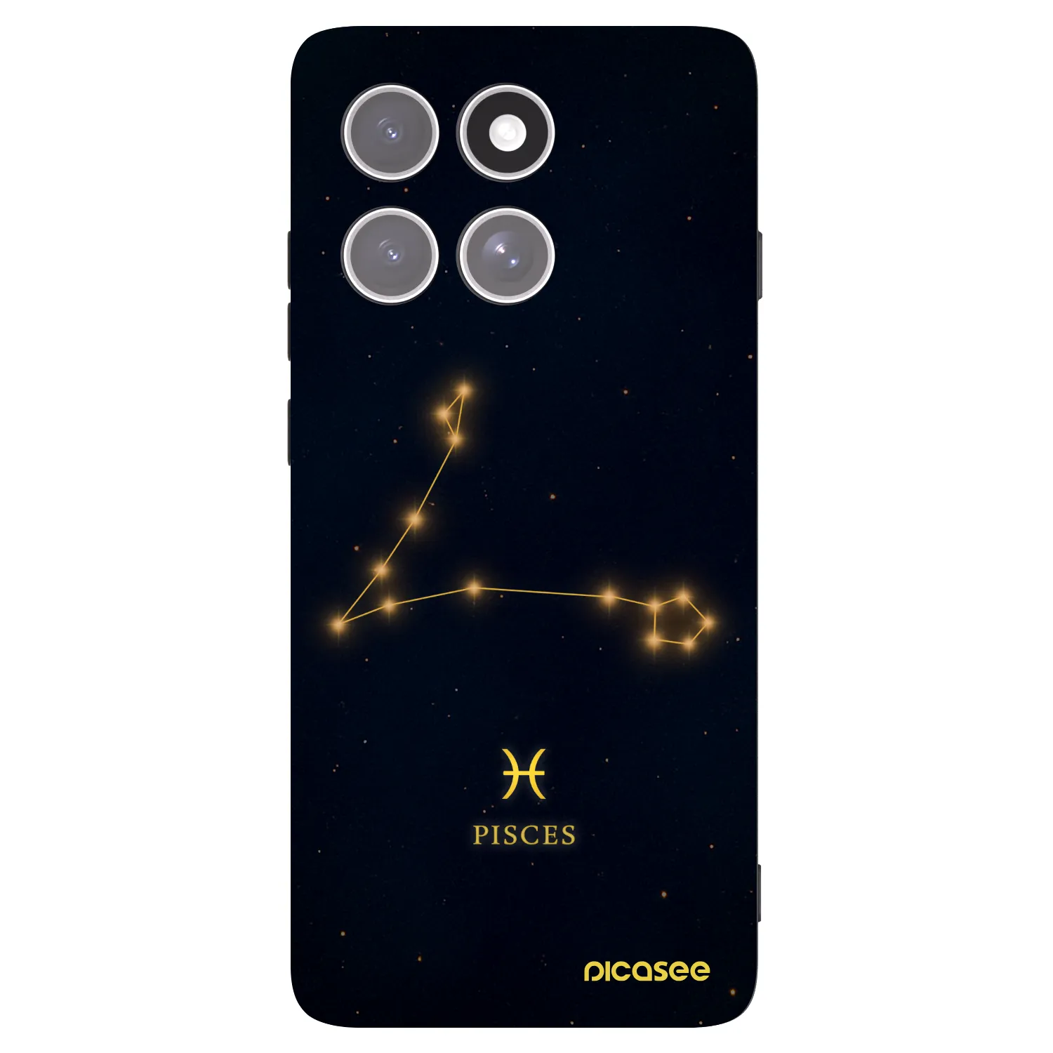 Picasee crna silikonska maskica za Motorola Edge 60 Pro - PISCES