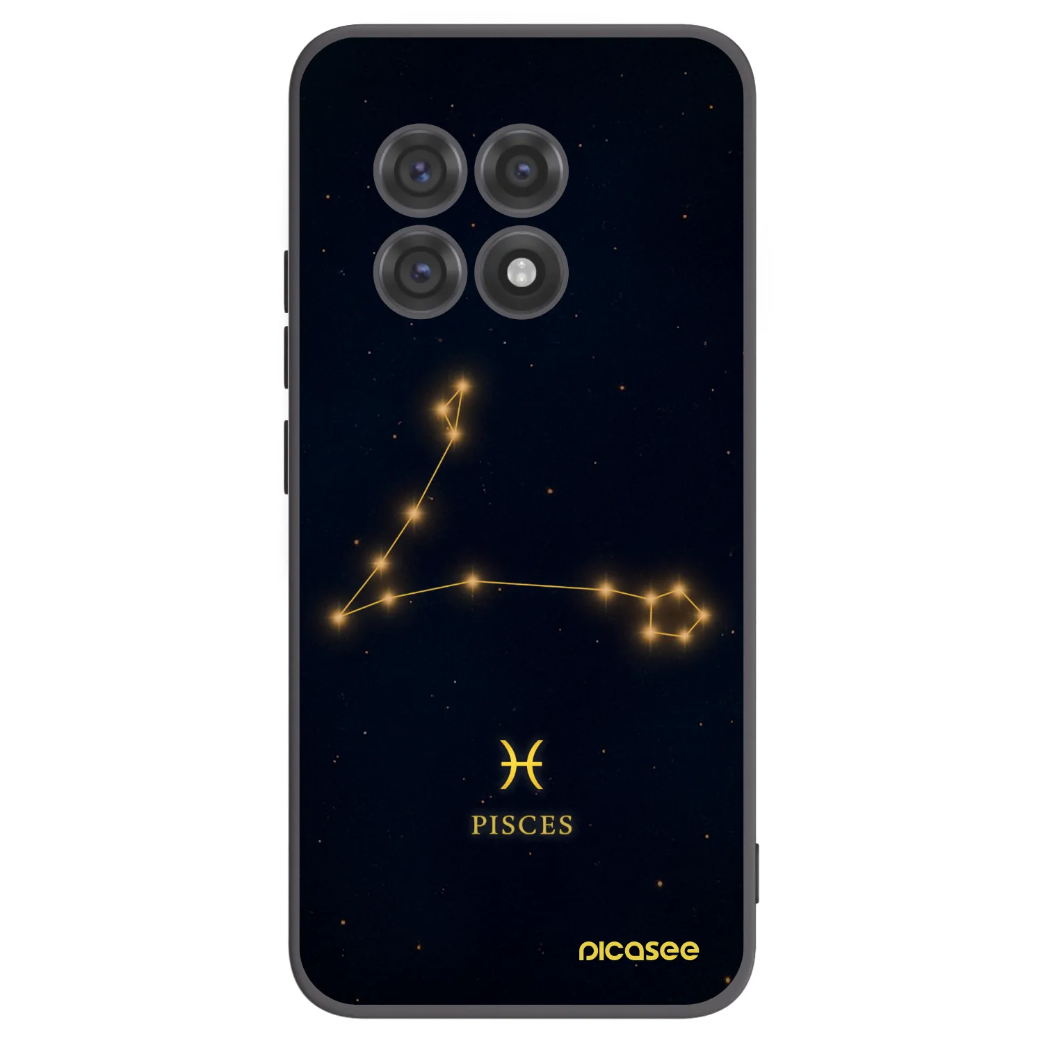 Picasee crna silikonska maskica za OnePlus 13R 5G - PISCES