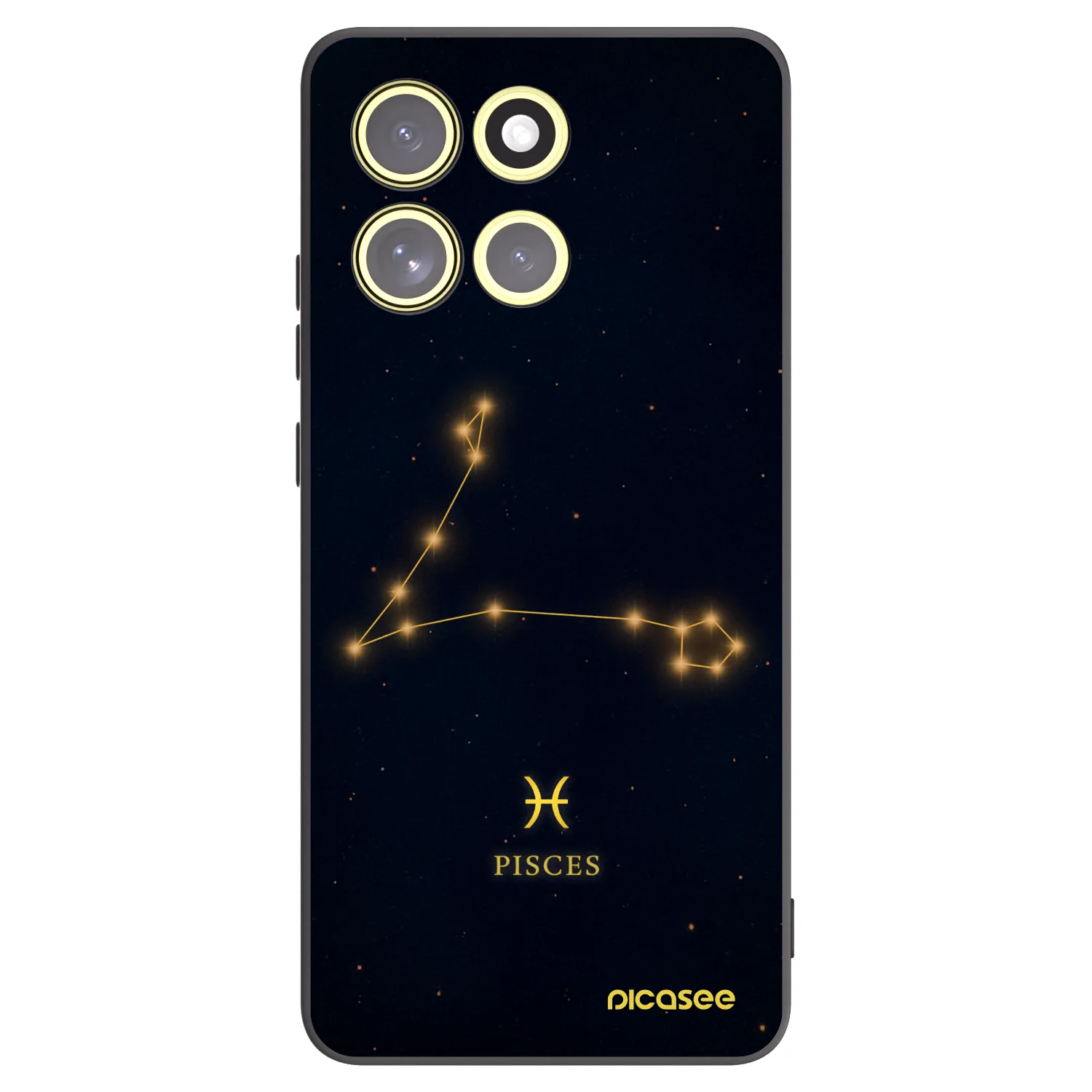 Picasee crna silikonska maskica za Motorola Moto G86 5G - PISCES