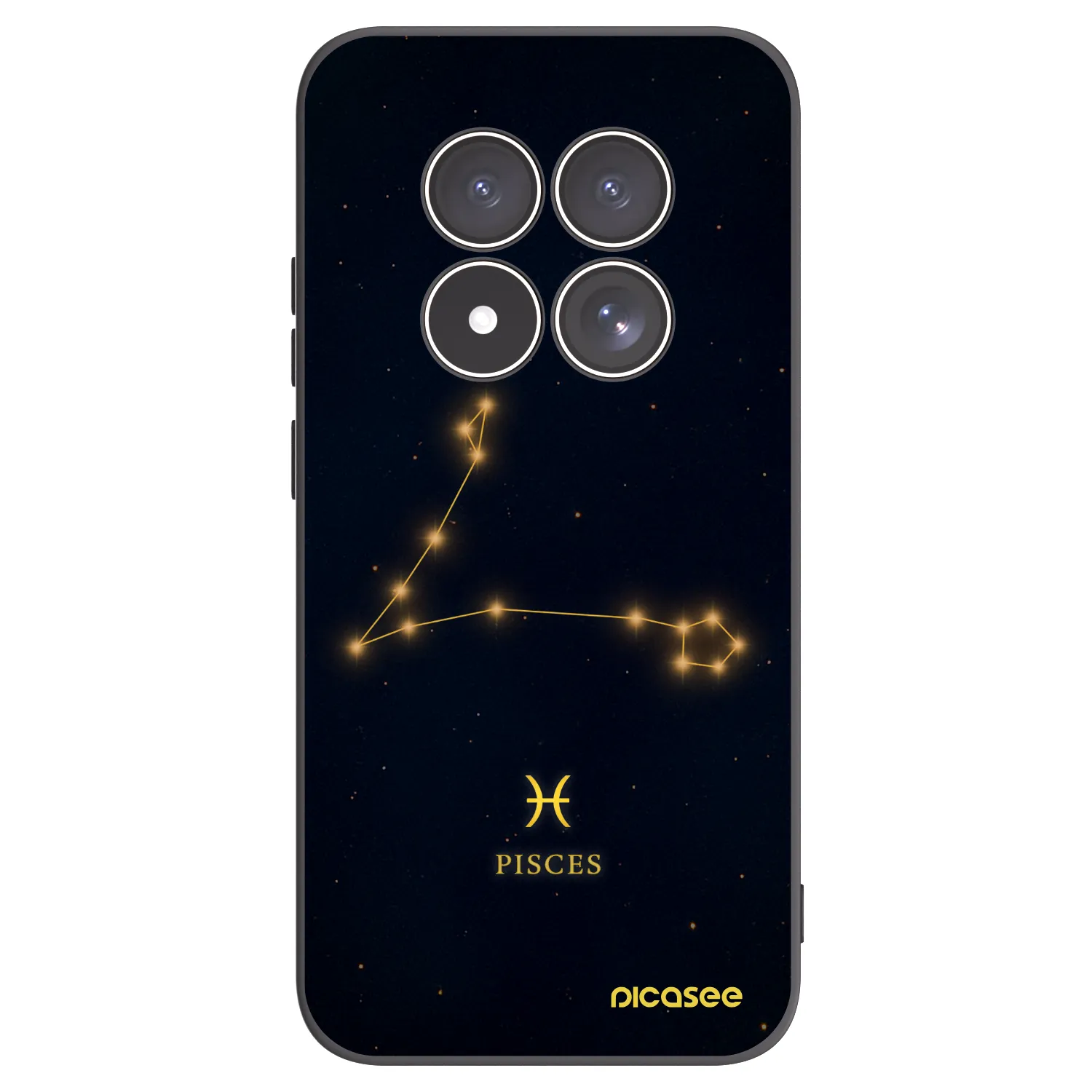 Picasee crna silikonska maskica za Xiaomi Redmi Note 15 Pro 4G - PISCES